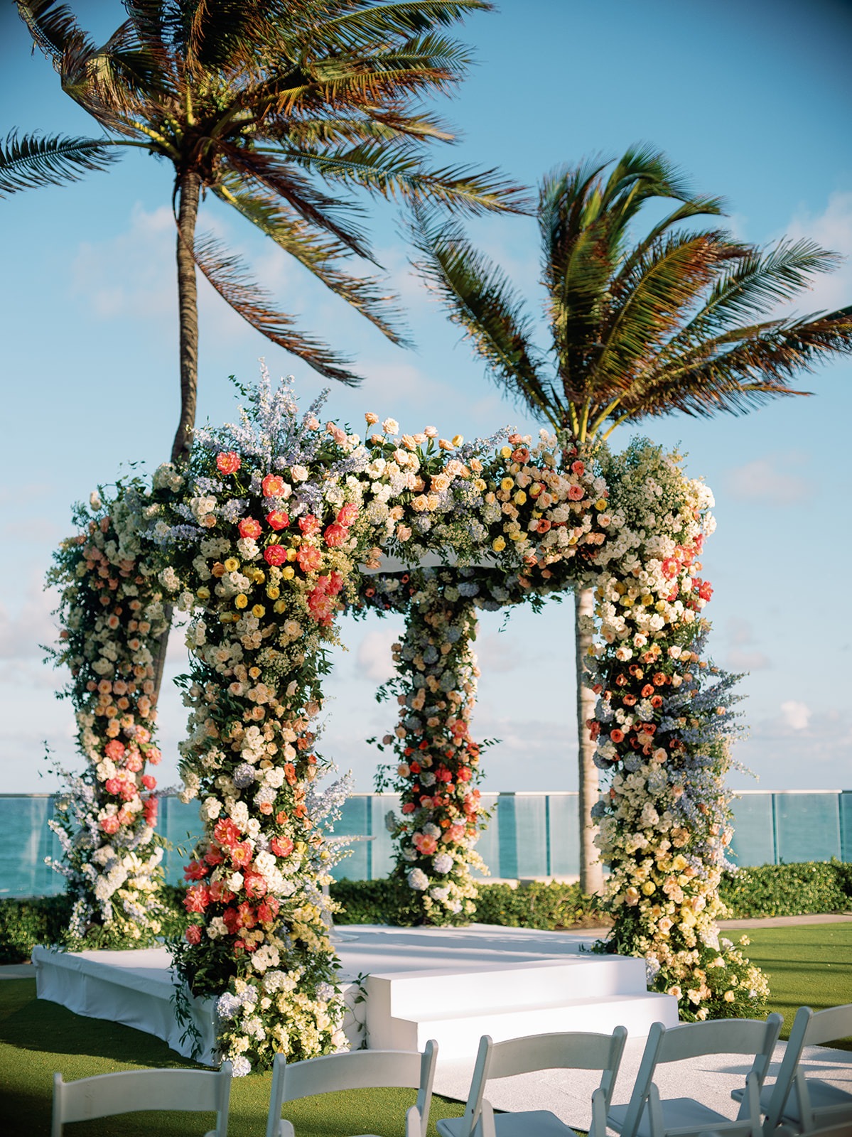 pastel floral chuppah