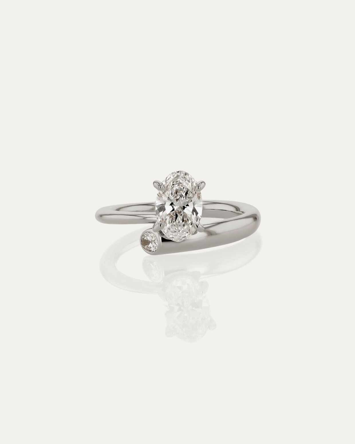 toi et moi vrai lab created diamond engagement ring