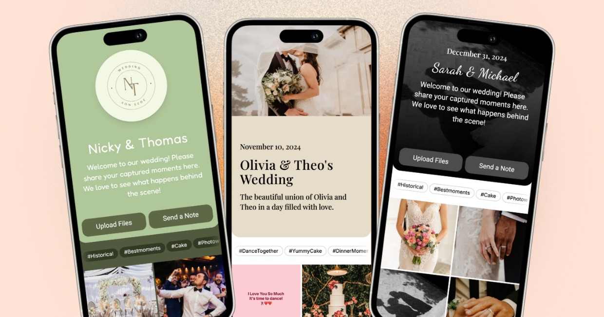 share wedding photos with no app chivent