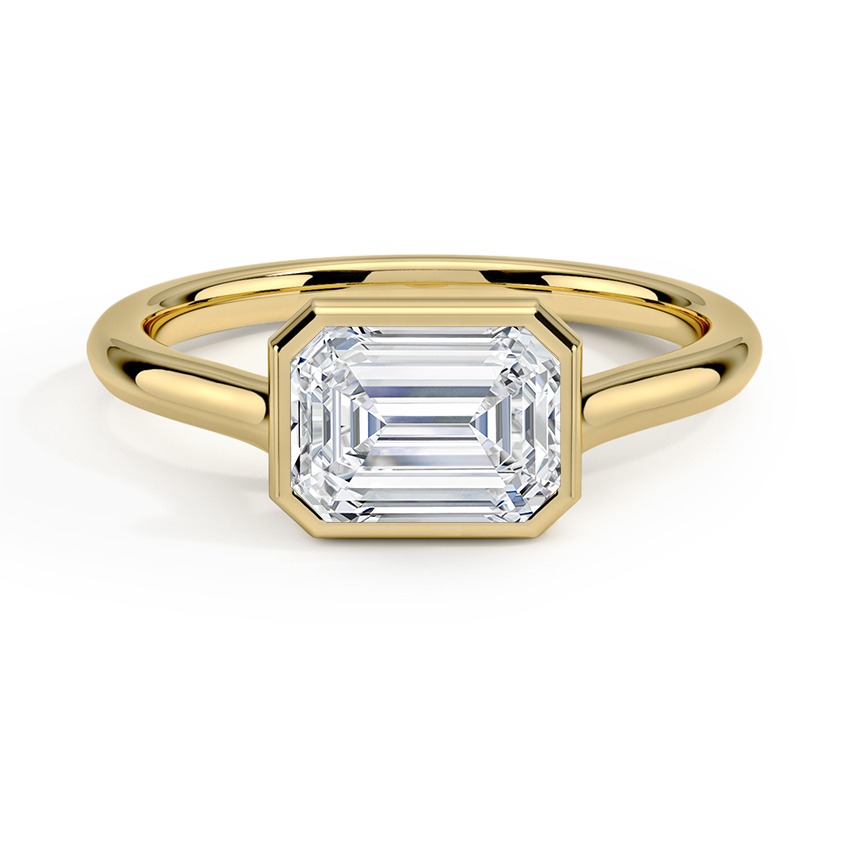 modern emerald cut vrai lab created diamond engagement ring