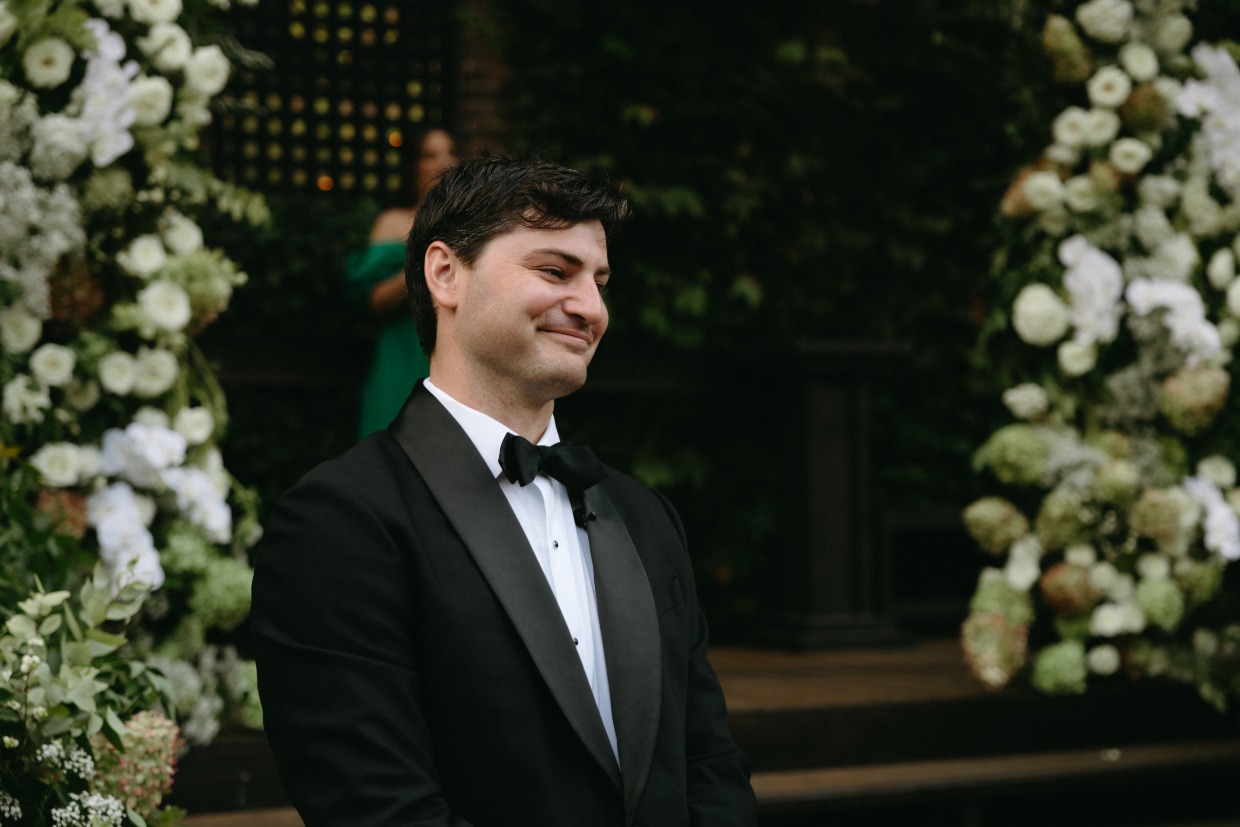 the bride wore galia lahav to this moody new york wedding