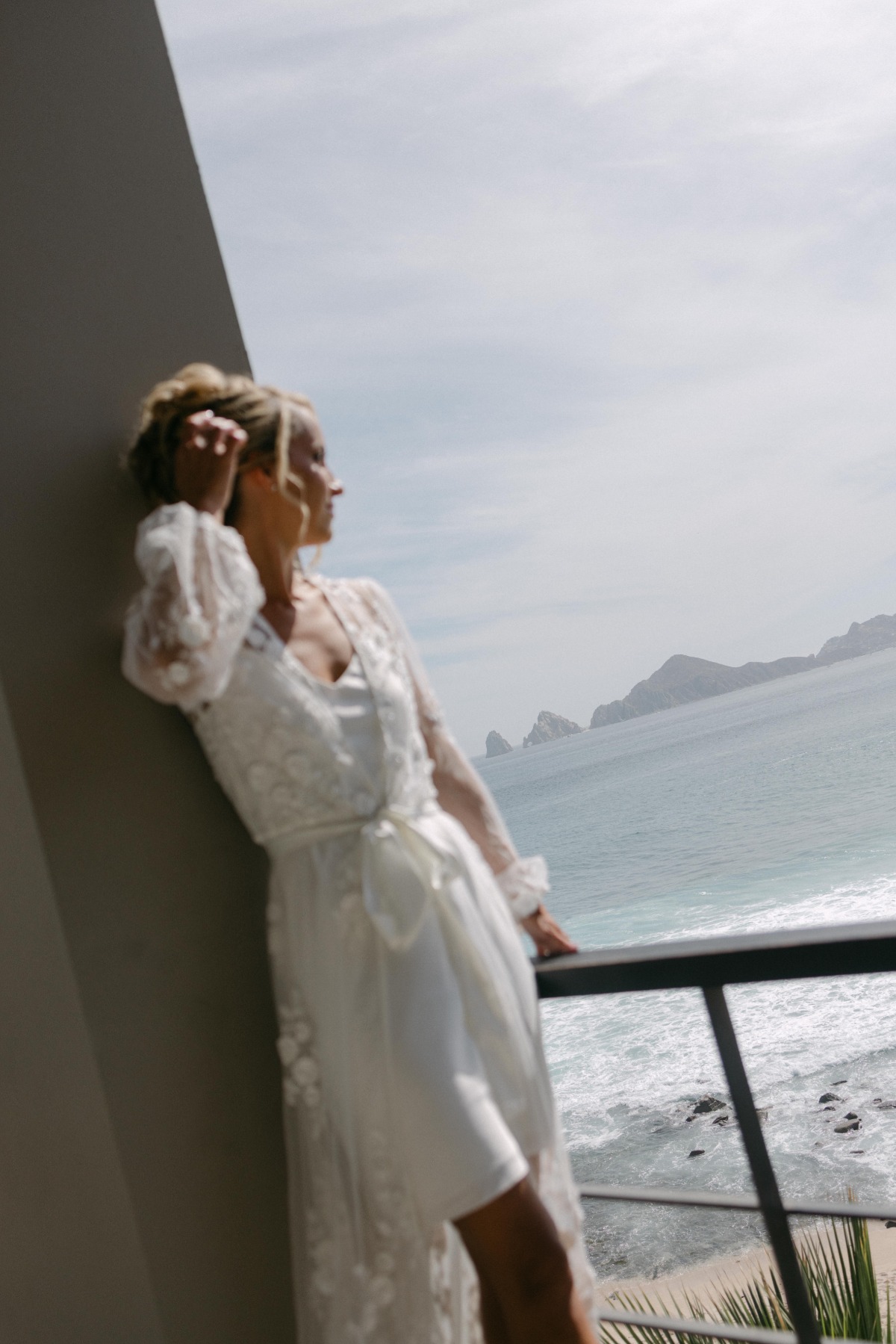 lace bridal robe