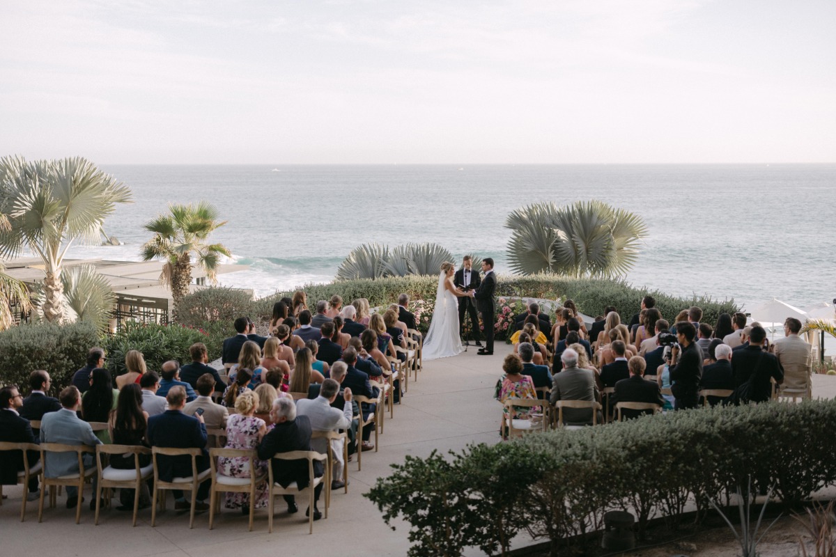 oceanfront wedding ceremony