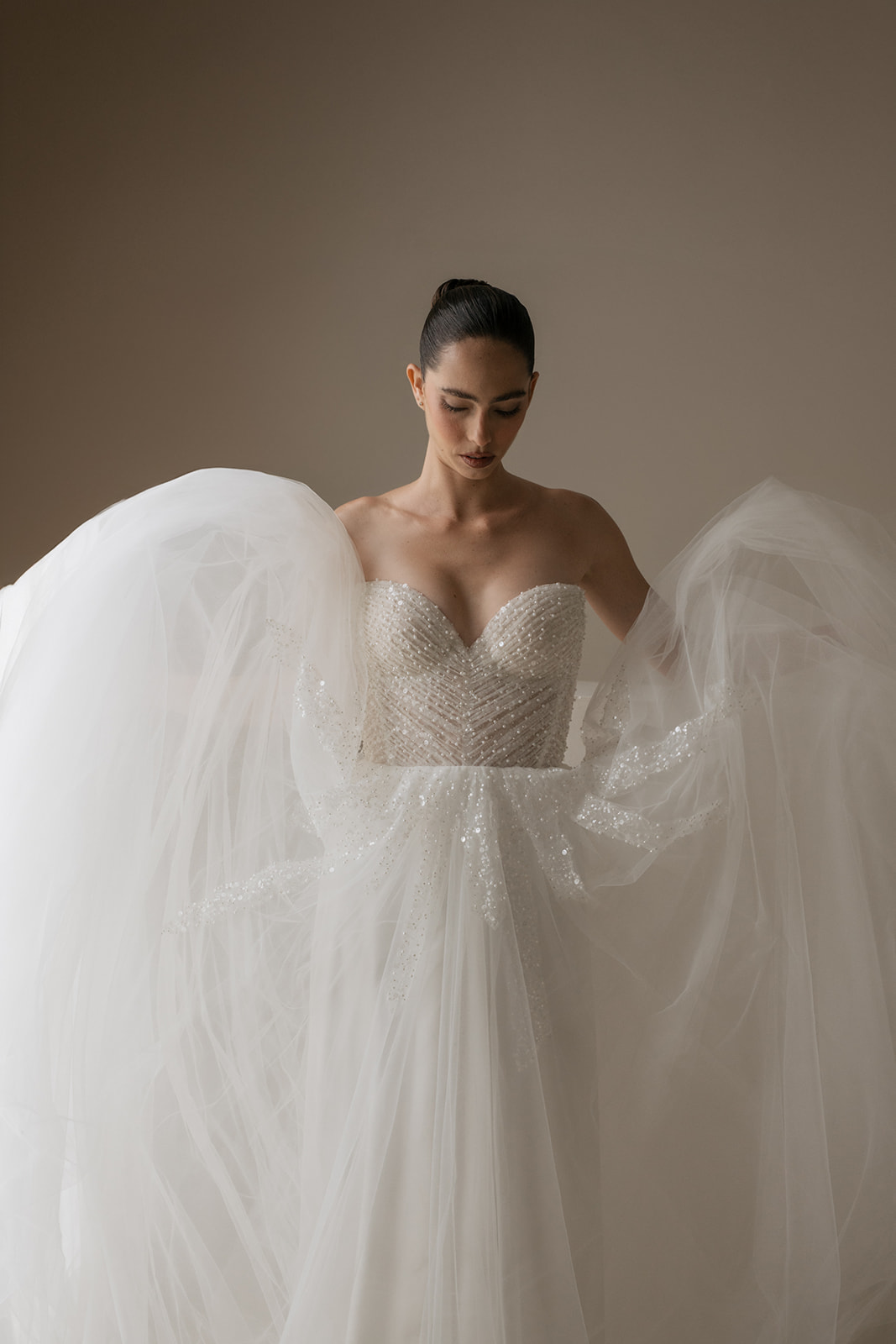 tulle wedding dress
