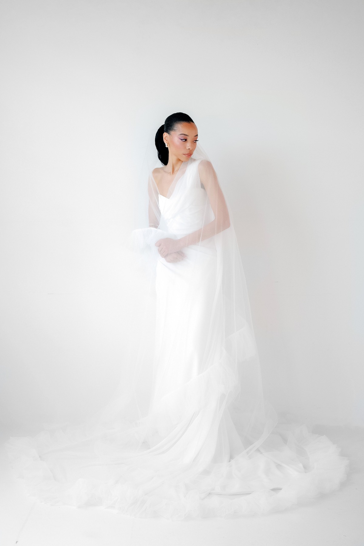 draped veil