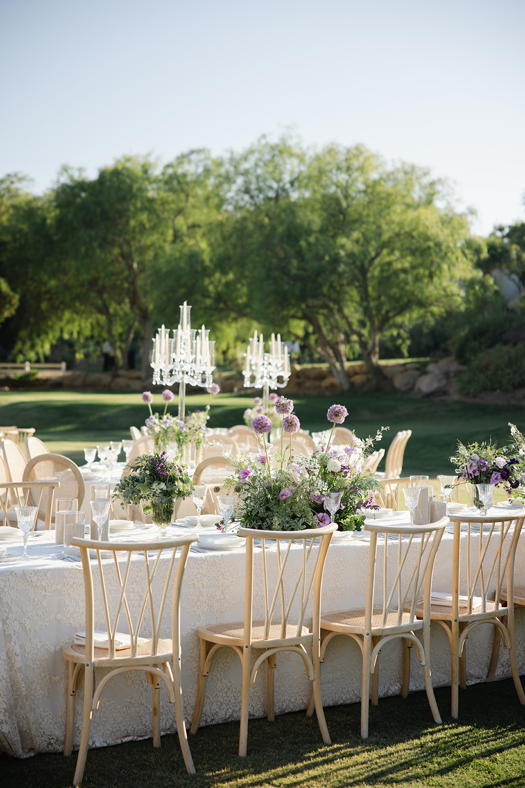 crystal candelabras