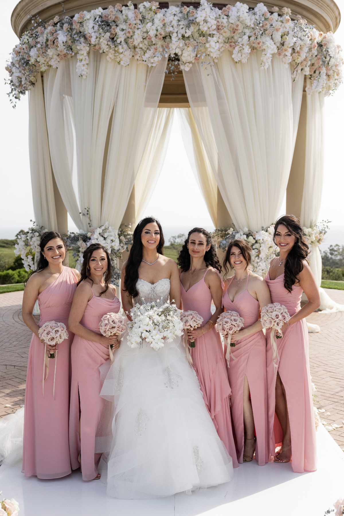 light pink bridesmaid dresses