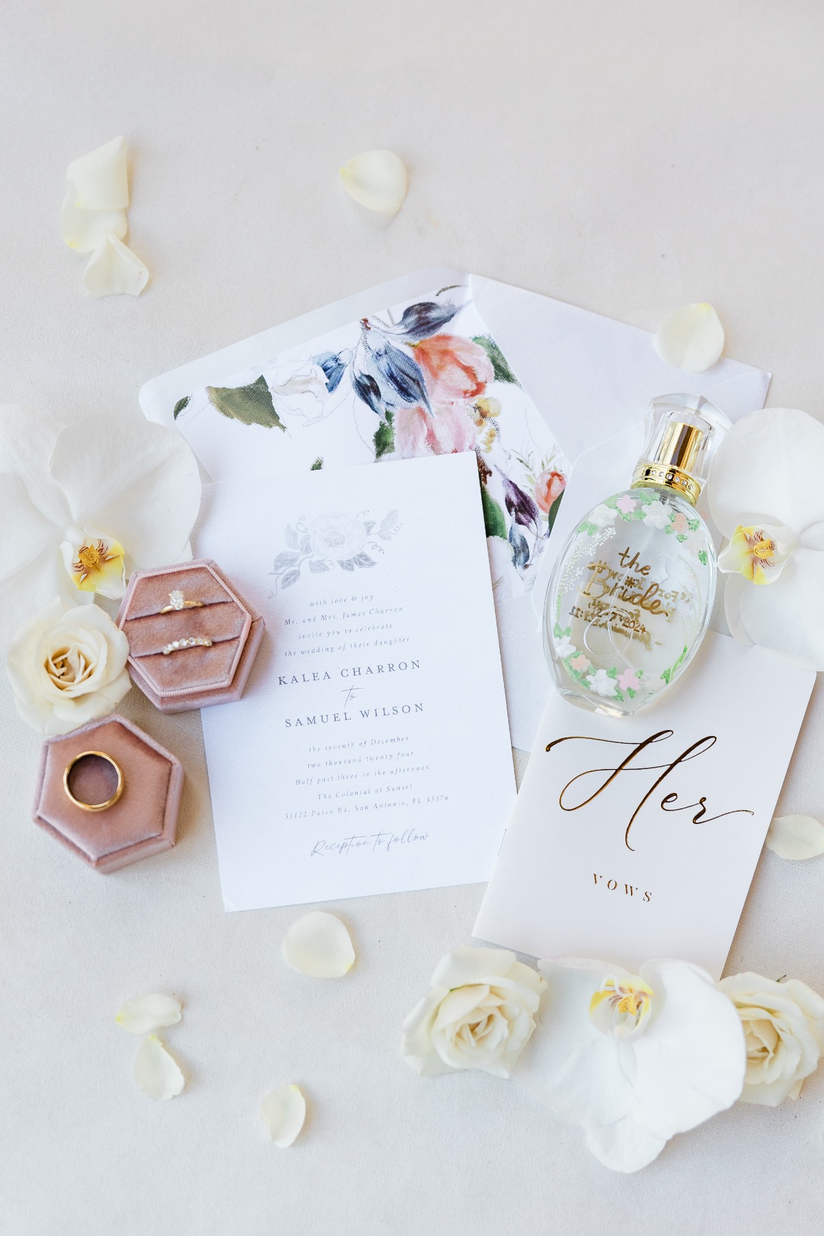 envelopes with floral inserts