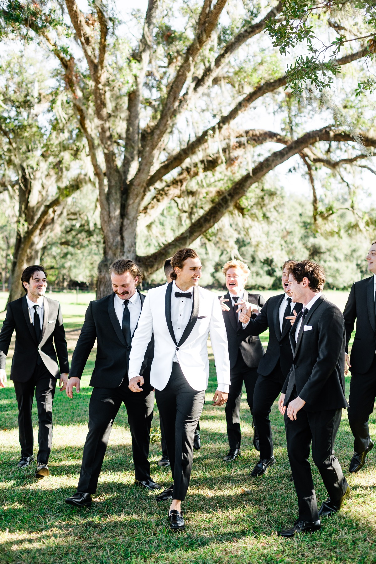 white tuxedo jacket white tie