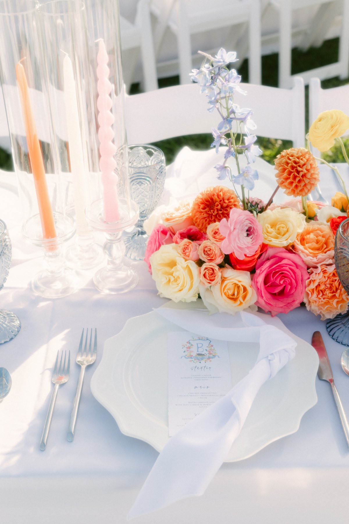 vibrant floral centerpieces for wedding reception