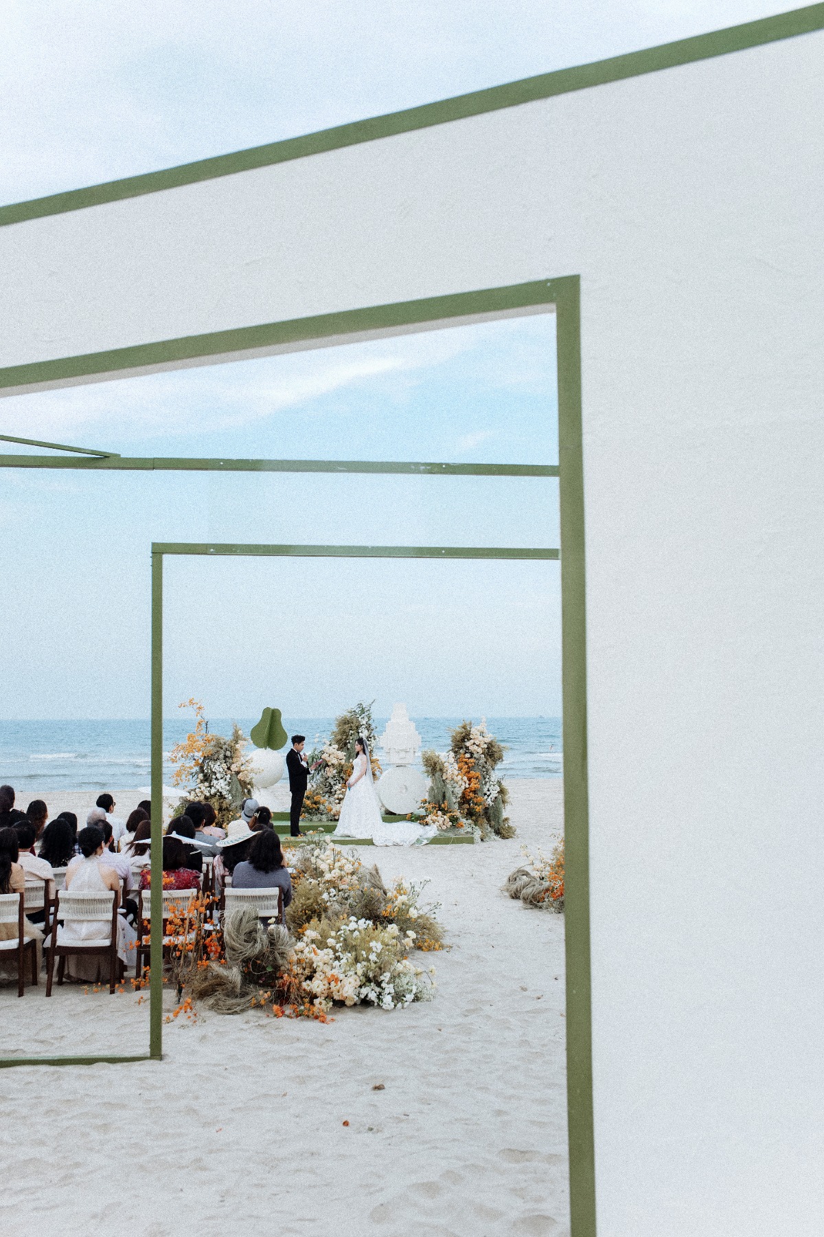surrealist wedding entry structure