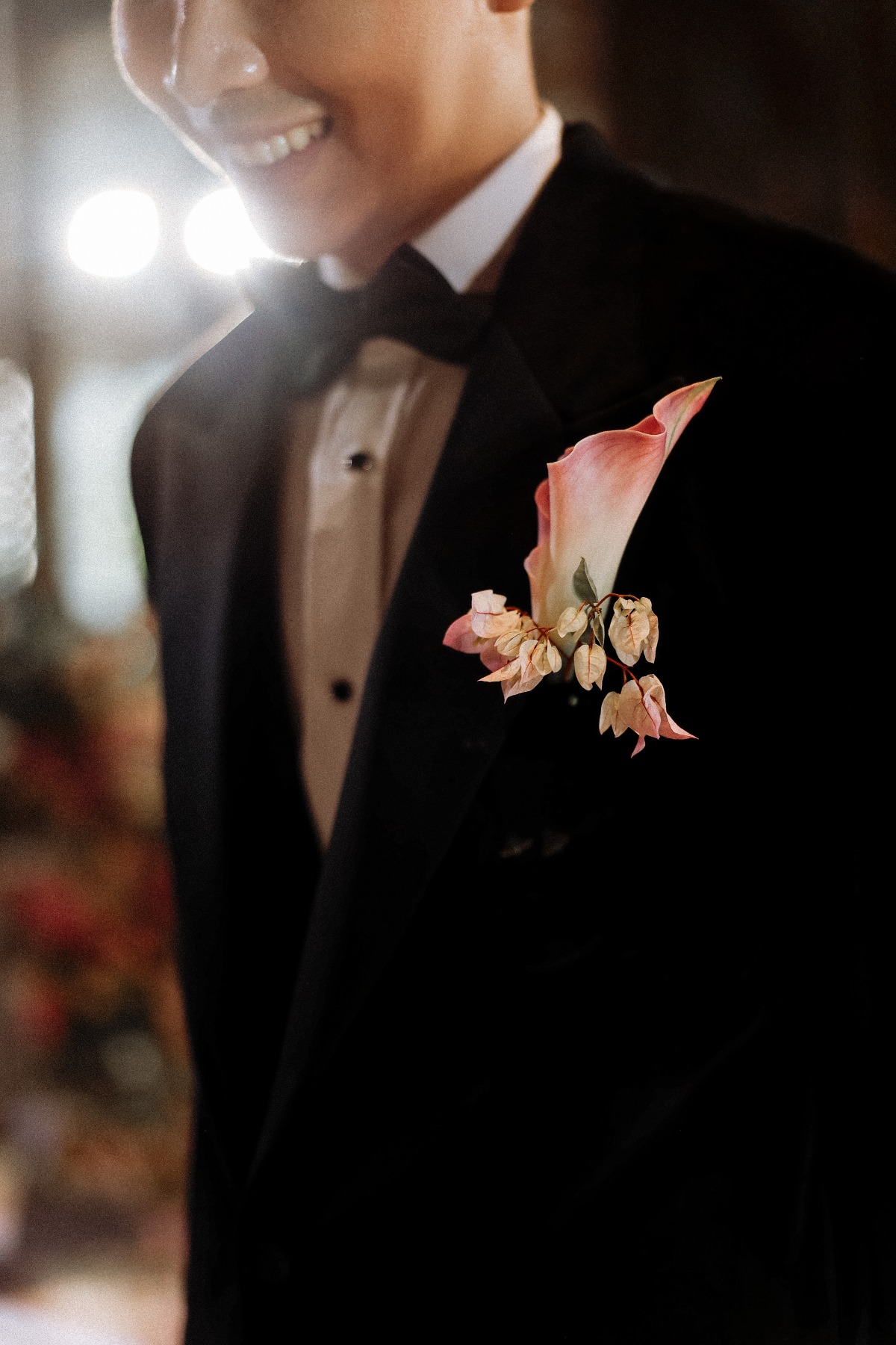 Lily boutonniere