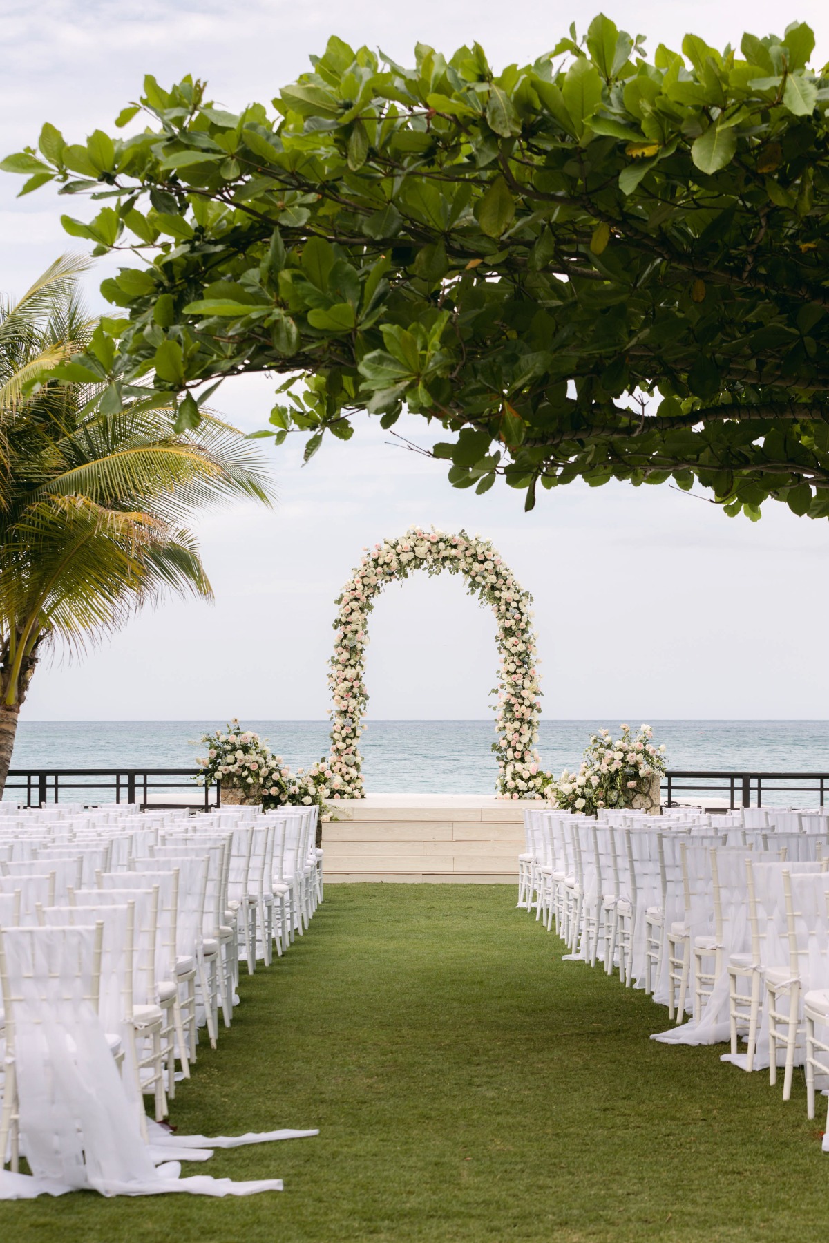 pastel floral arch