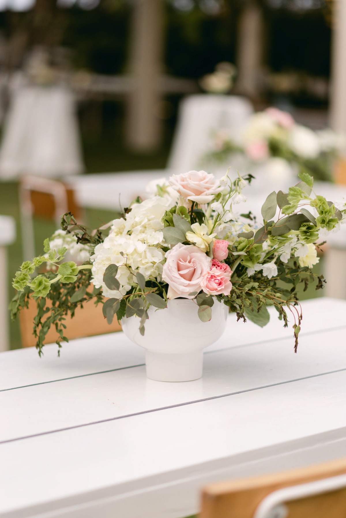 blush wedding flowers