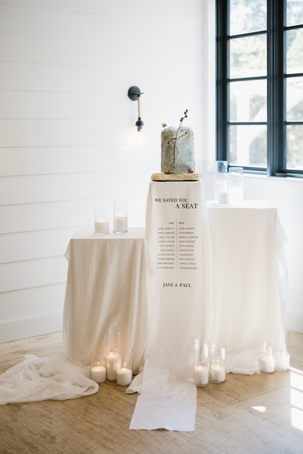 stone wedding cake