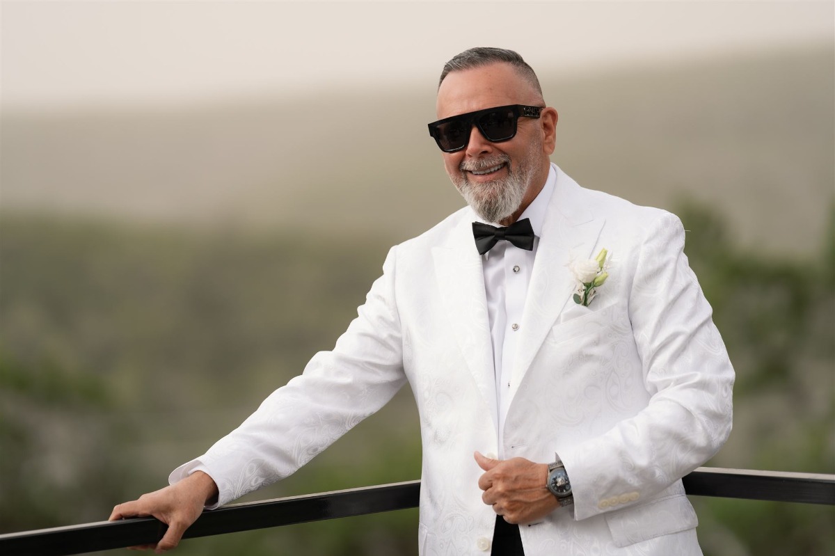white tie look for groom