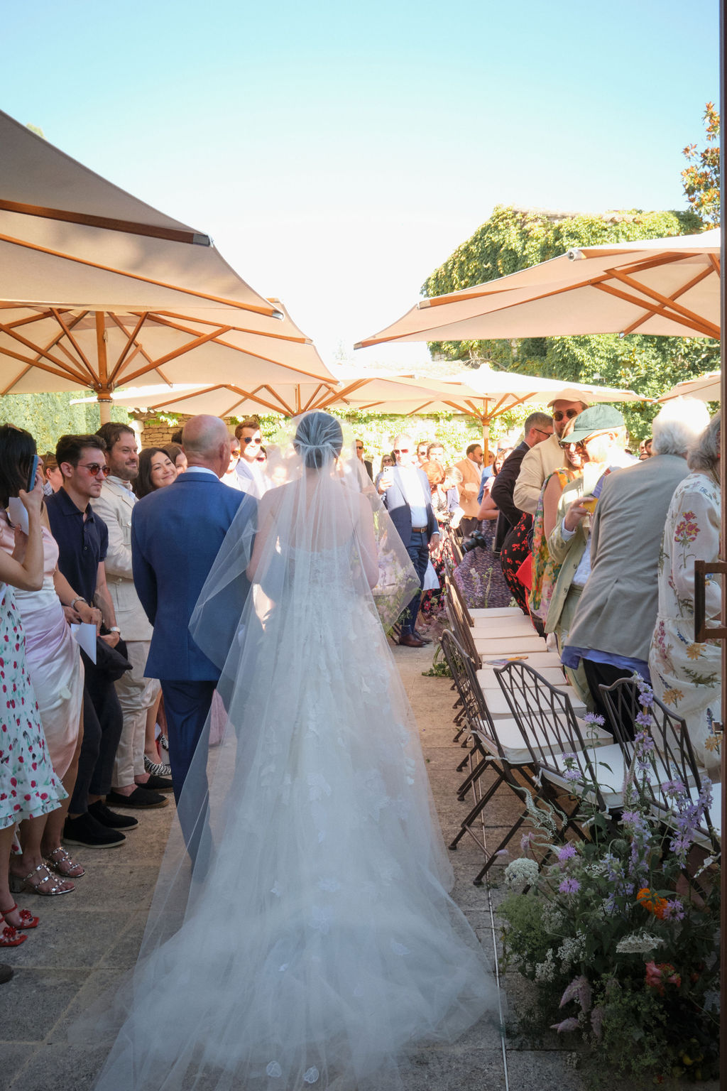 sun umbrellas for wedding ceremony