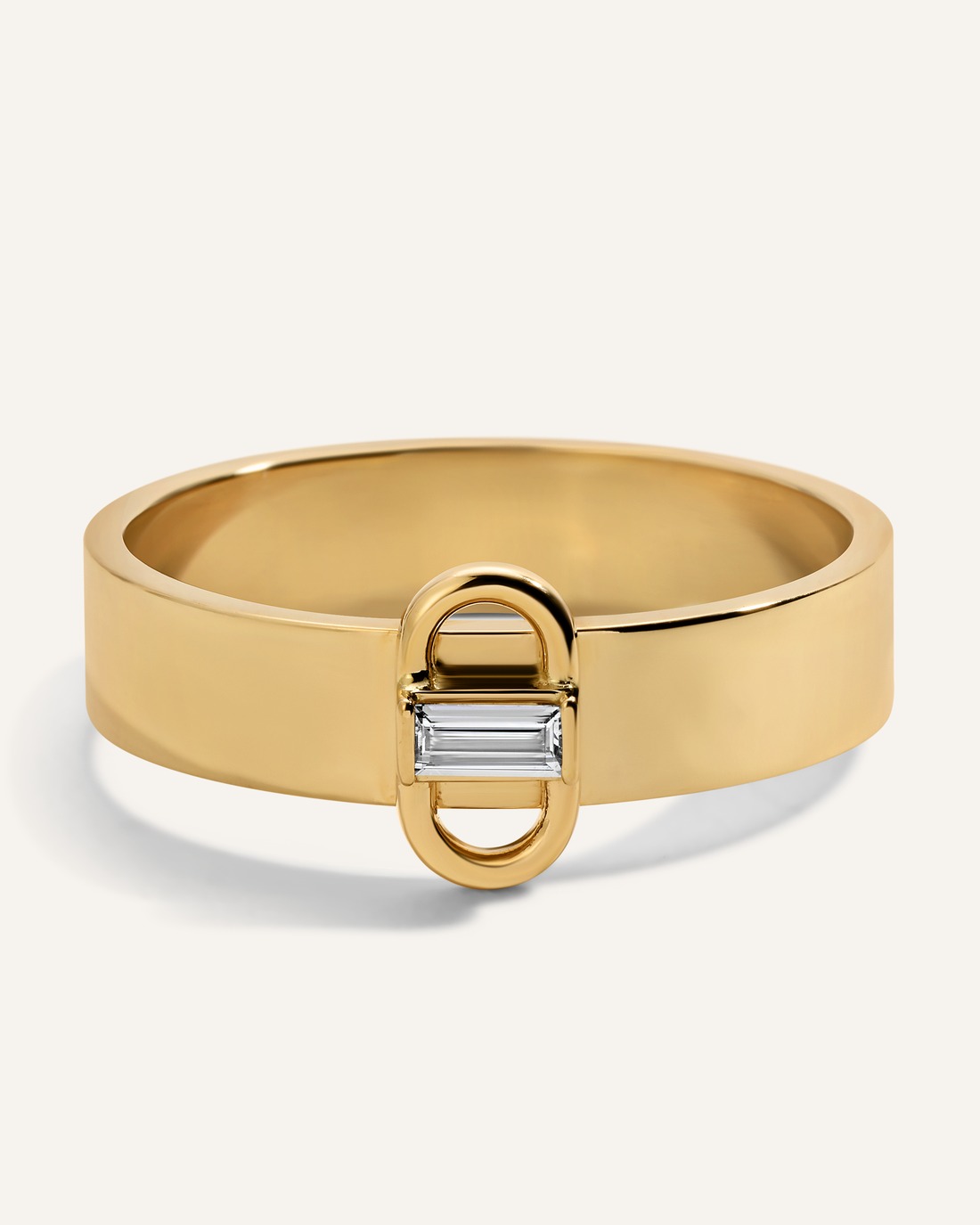 cigar band vrai lab created diamond engagement ring