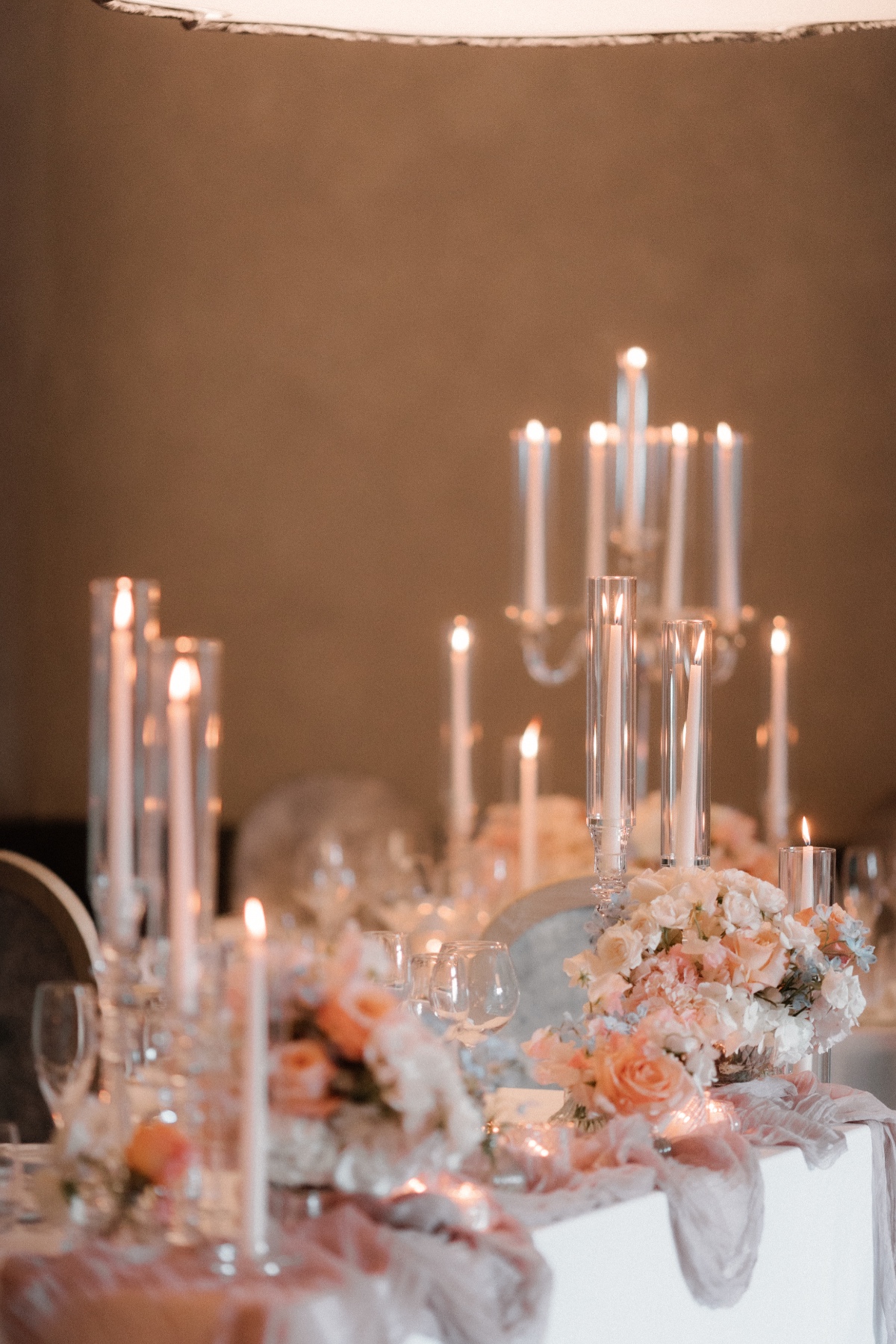 candelabra centerpieces