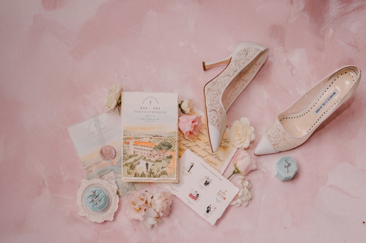 custom watercolor wedding invitations