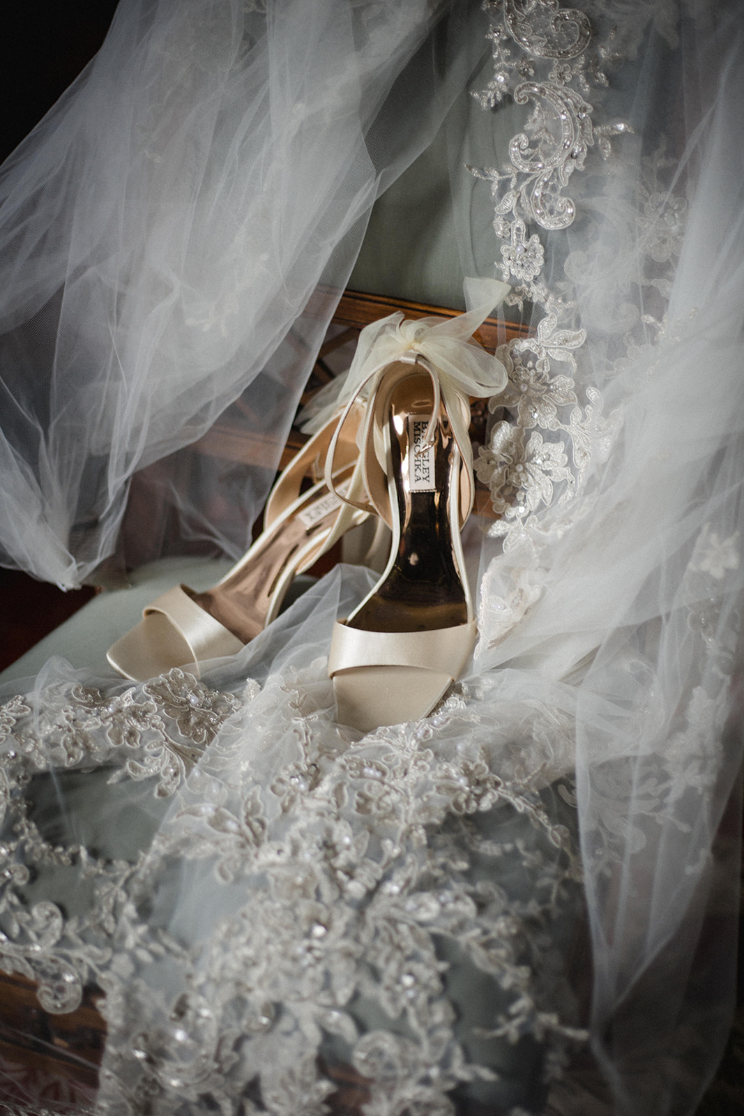 Jimmy Choo wedding shoes with bow