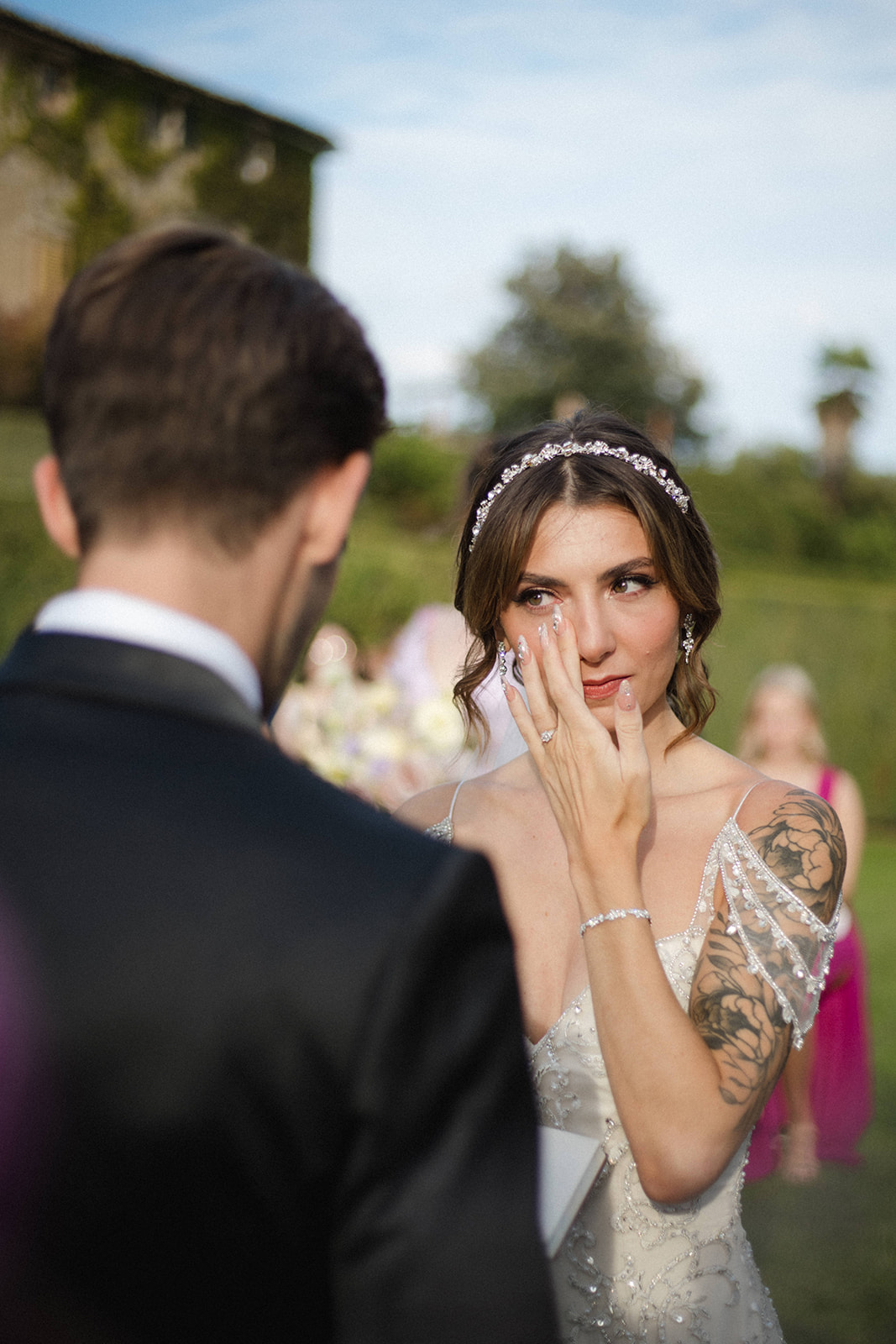 sparkly bridal headband