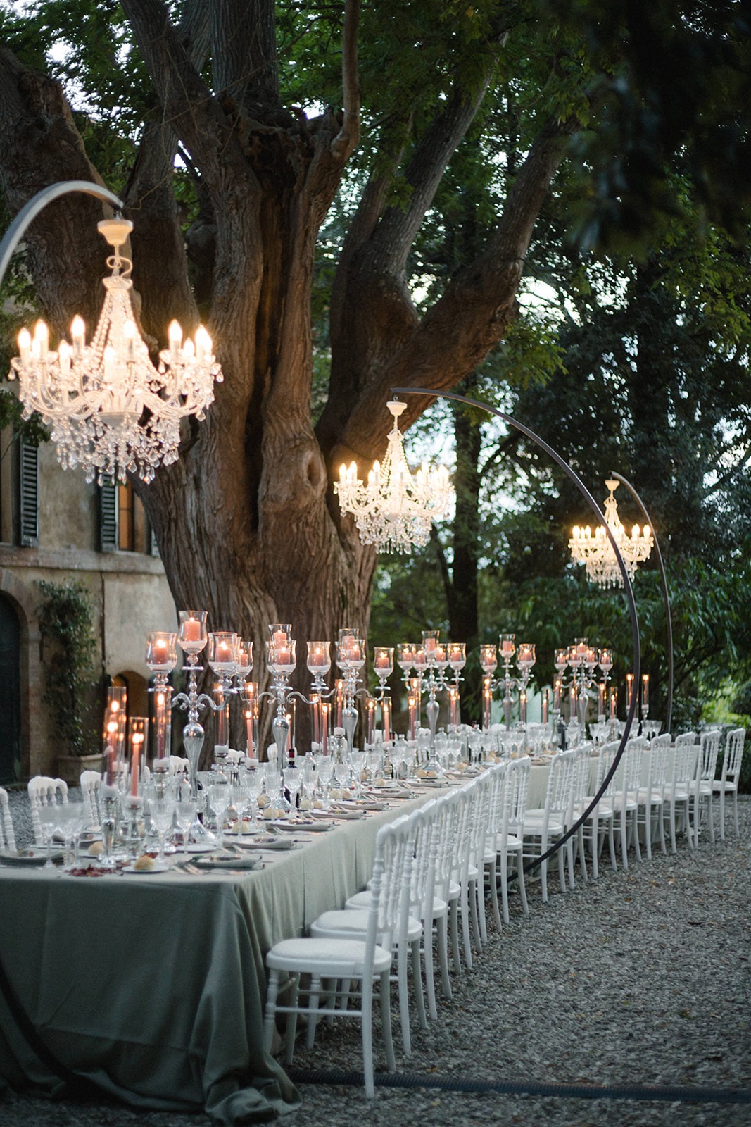 tall candelabra centerpieces