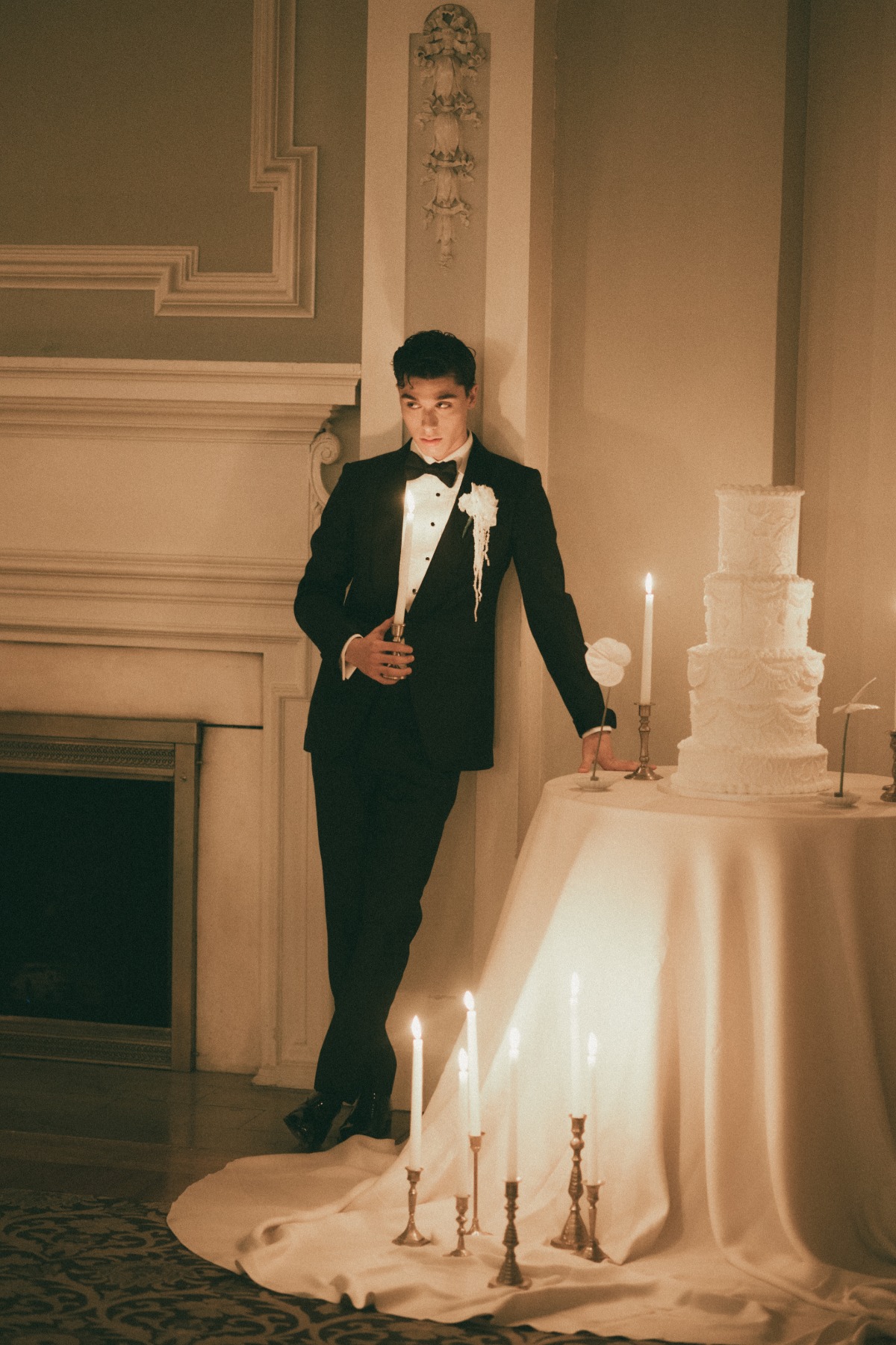 non traditional yet timeless groom look