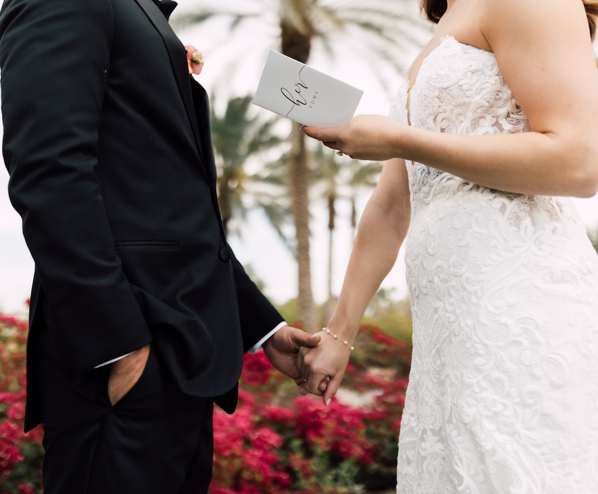 what to do for private vow exchange