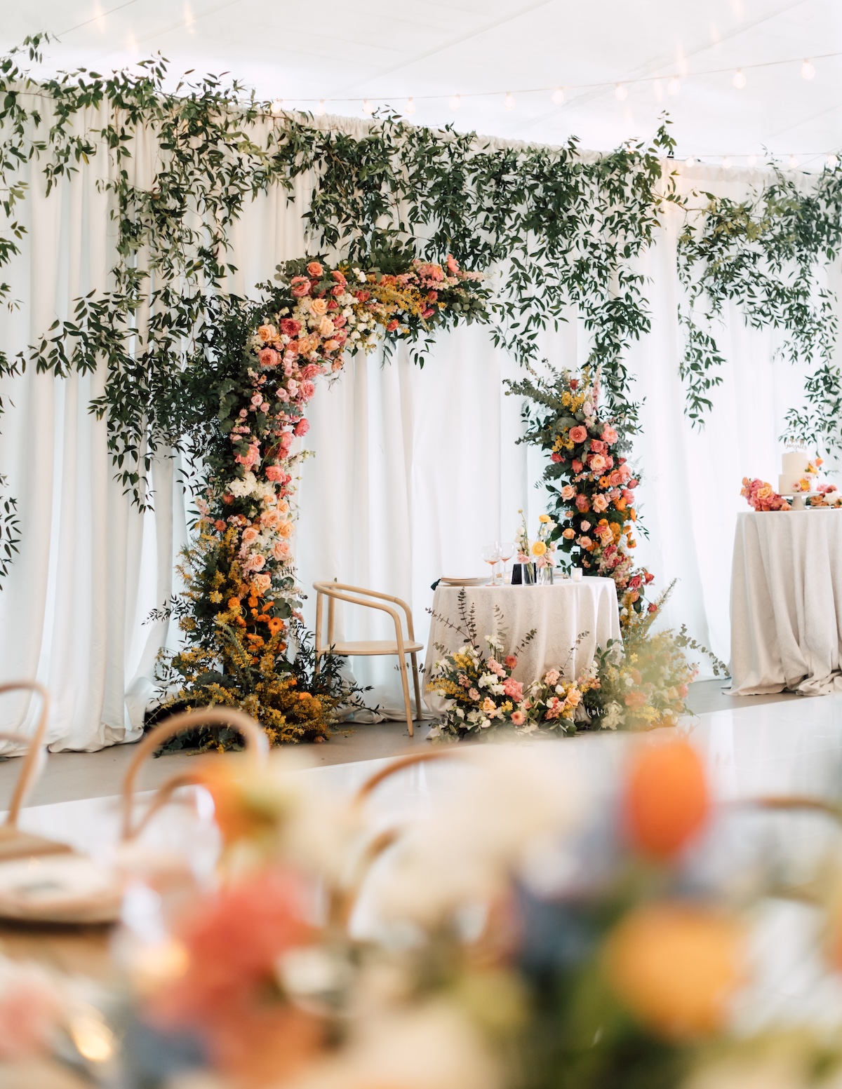 citrus wedding reception ideas