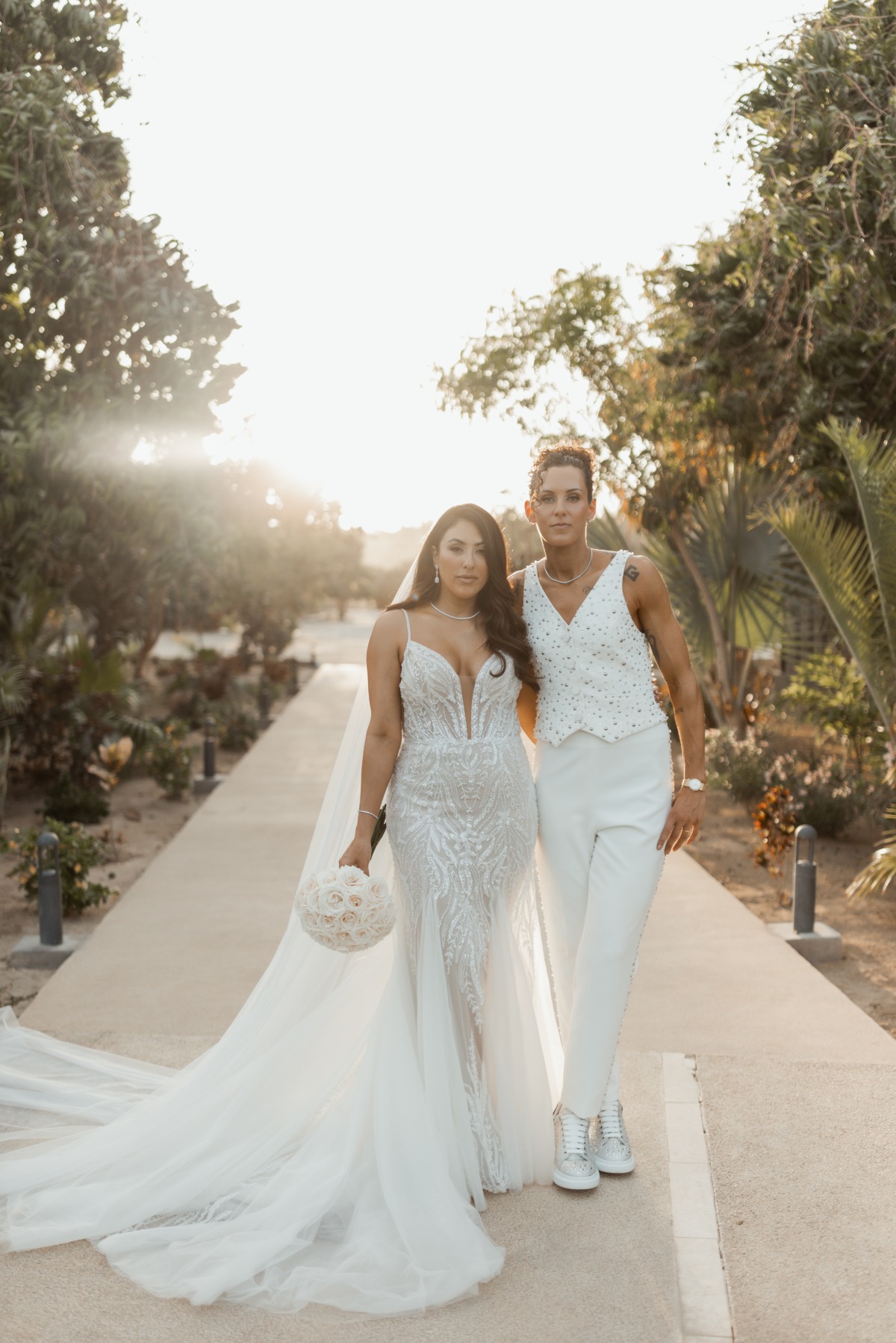 Justin Alexander wedding dresses and pantsuits