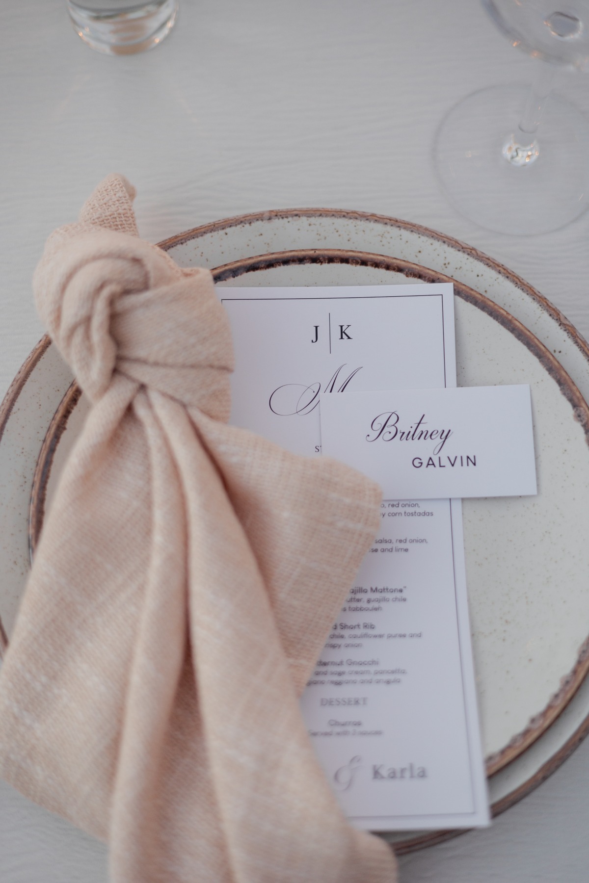 neutral place settings