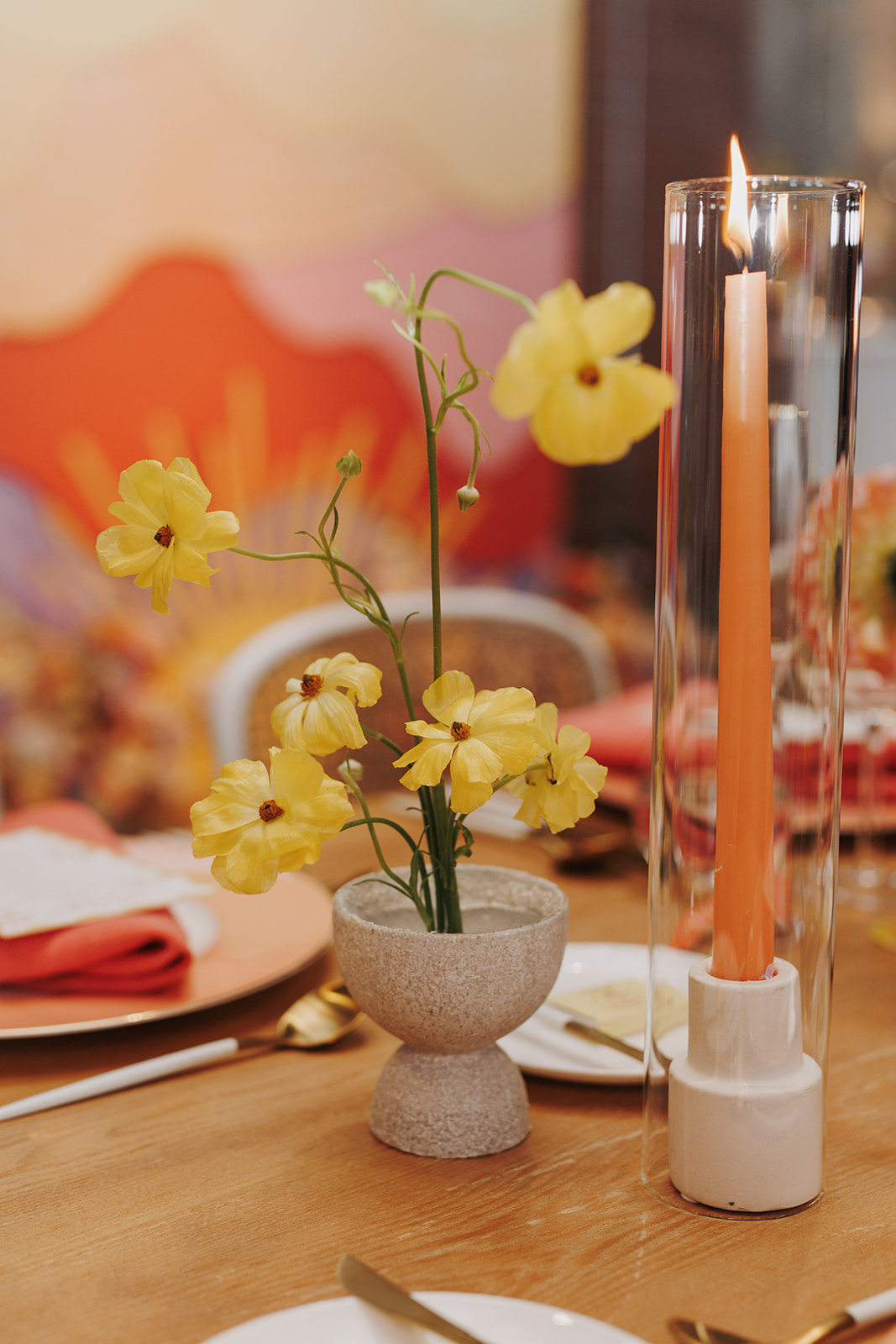 minimalist wedding flowers