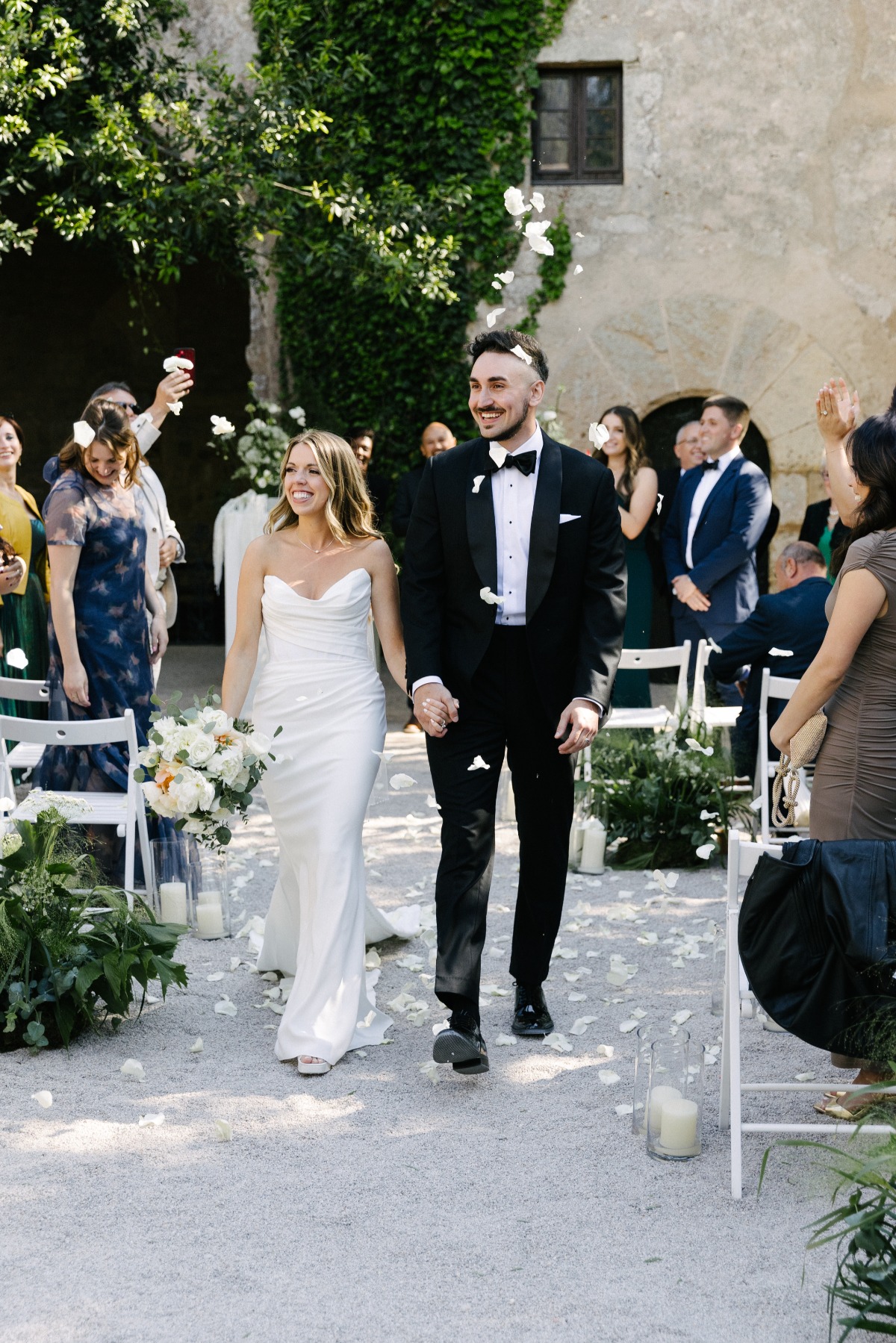 petal toss for wedding ceremony