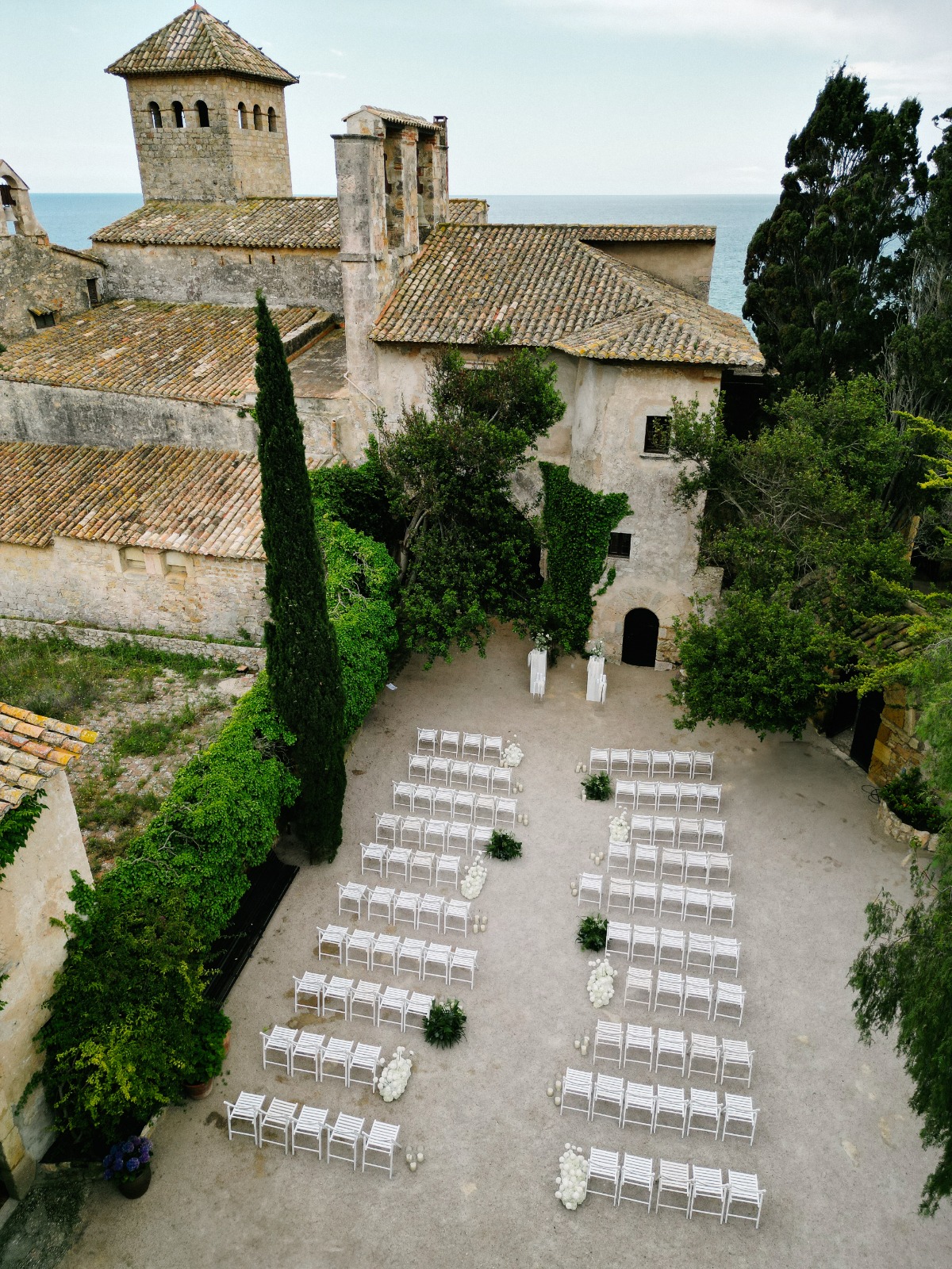 castle wedding venue on the beach in spain