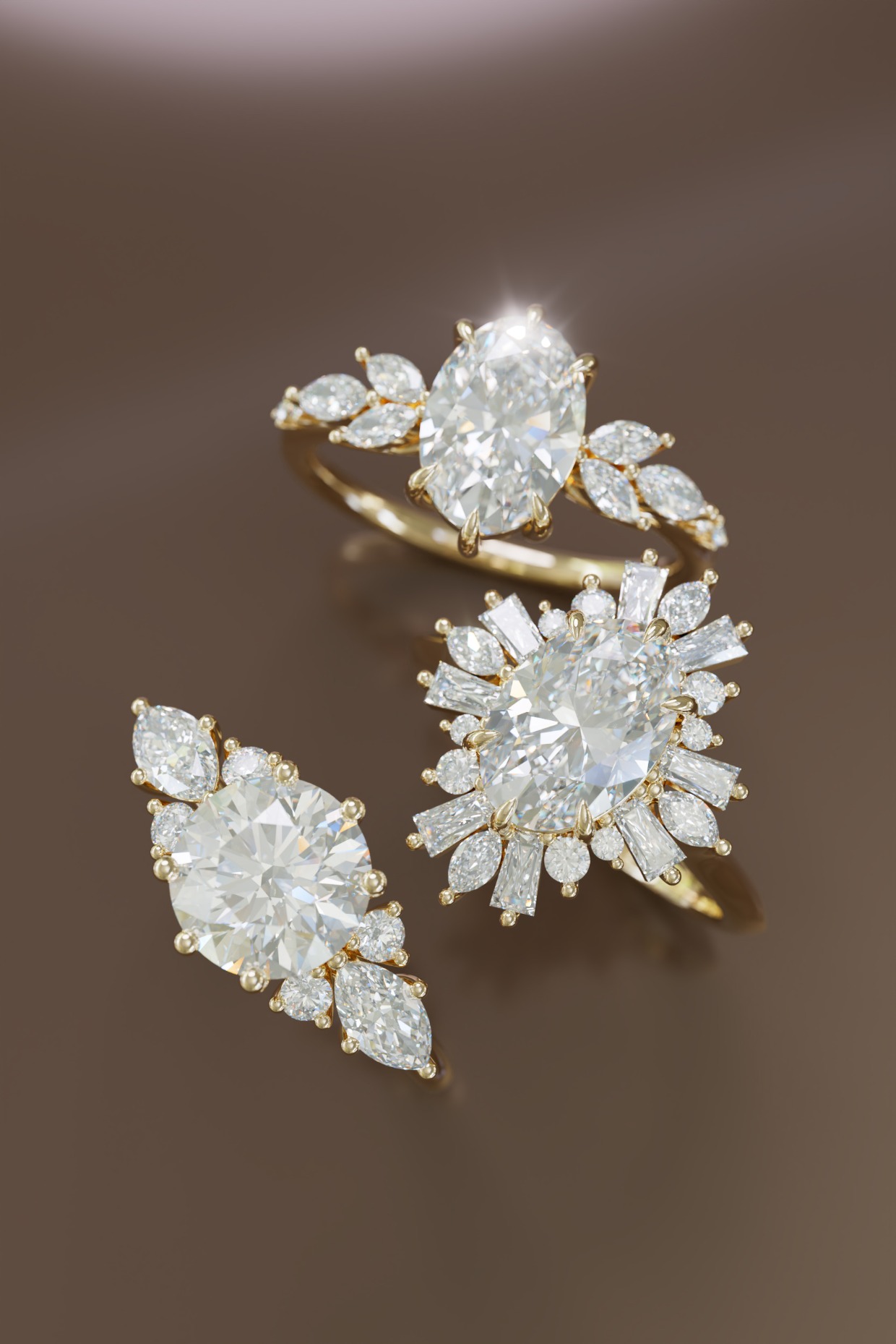 vintage inspired engagement rings by Valley Rose Jewelry