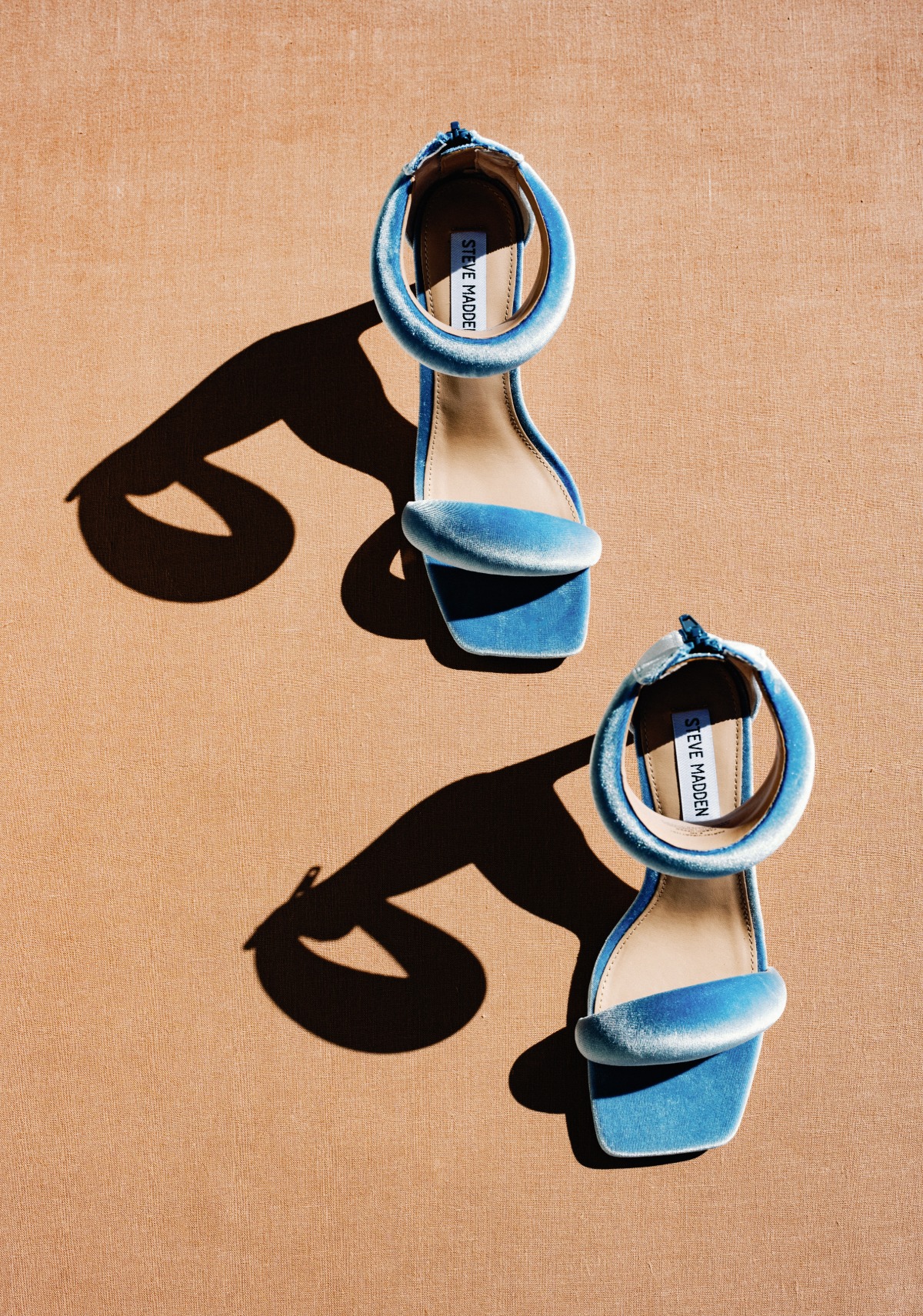 blue velvet wedding shoes