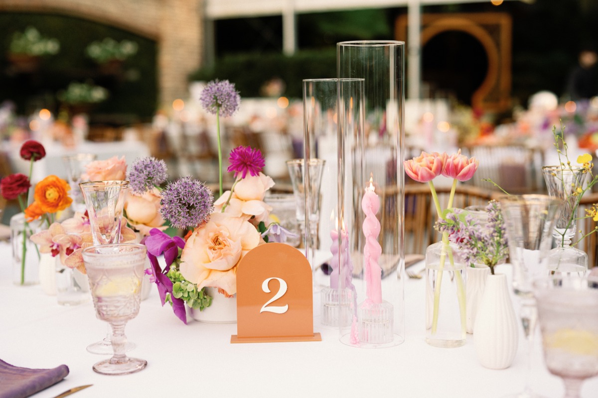 pastel wedding reception ideas