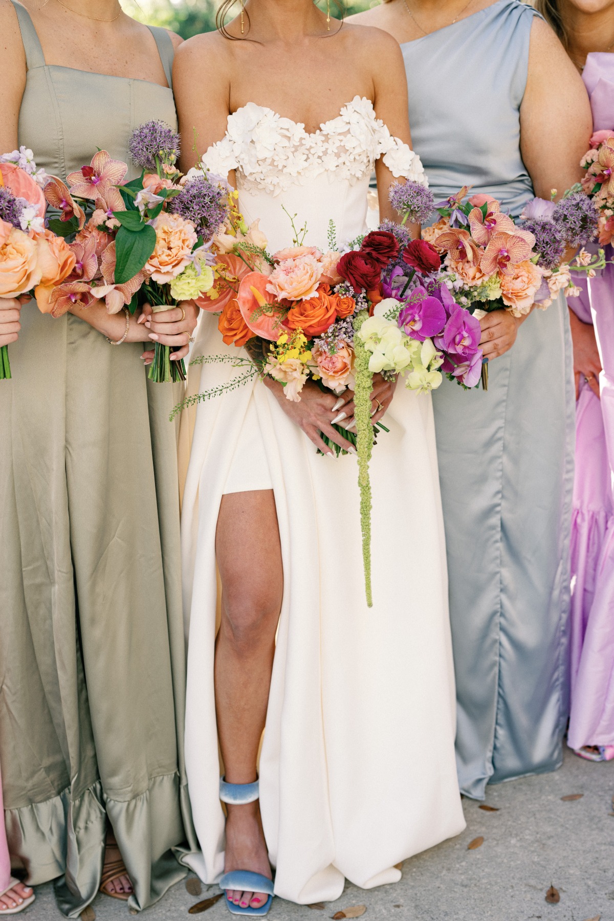 pastel bridesmaid dresses