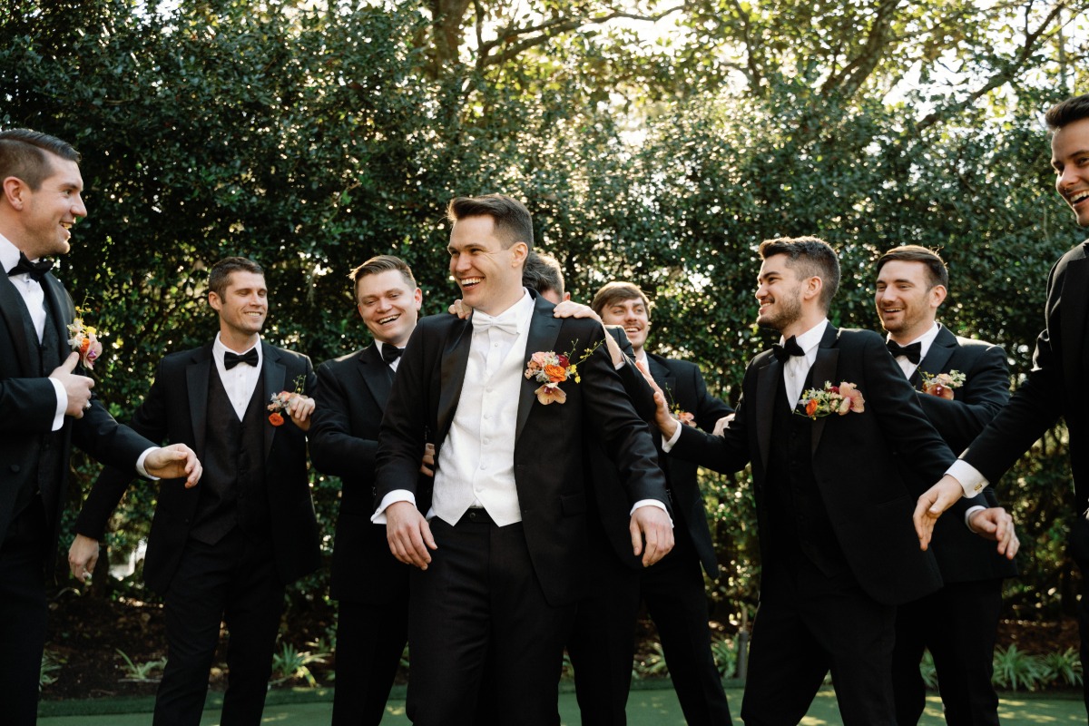 how to stand out as a groom at black tie wedding