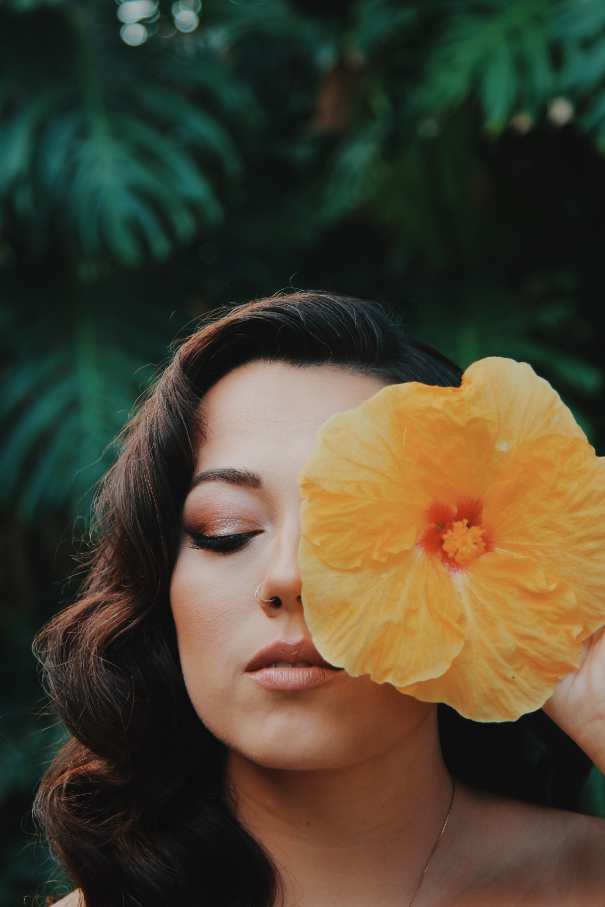editorial bridal portrait