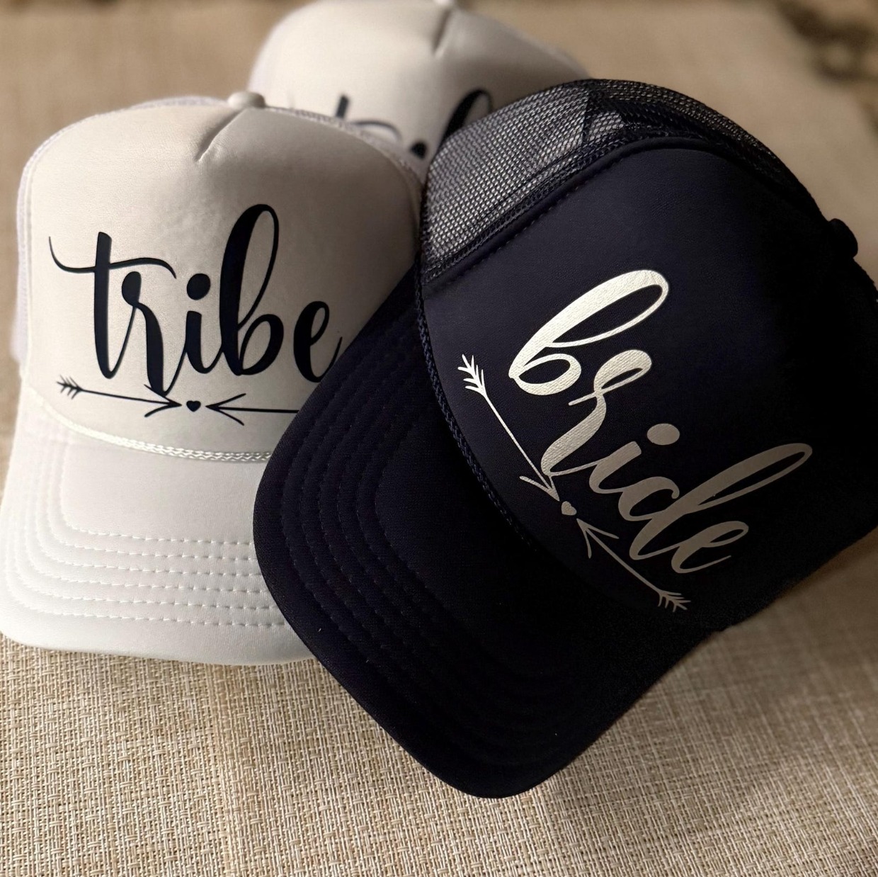 bride tribe hats from Before the I Do’s