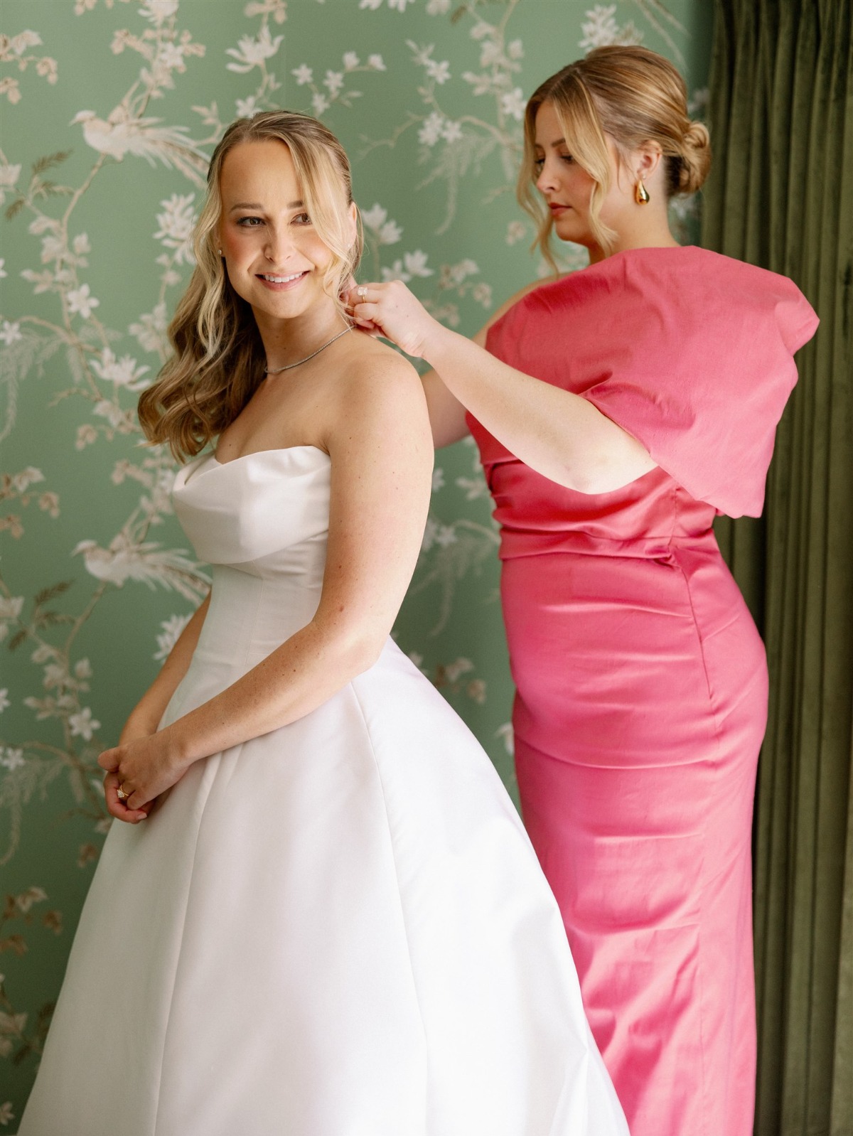 pink mother of the bride dress
