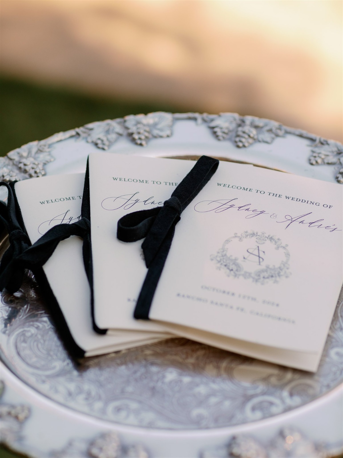 formal wedding programs