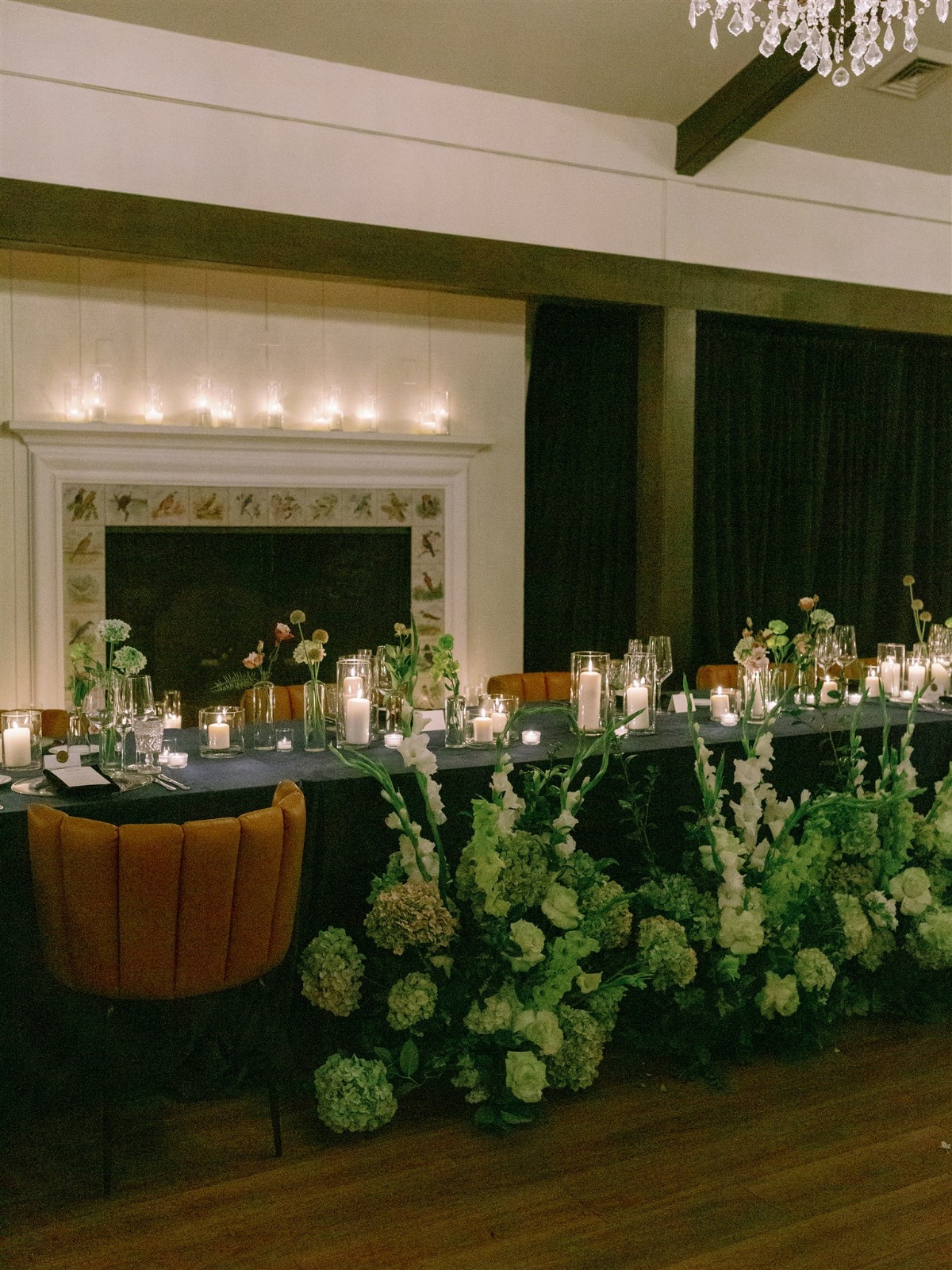 green floral arrangements