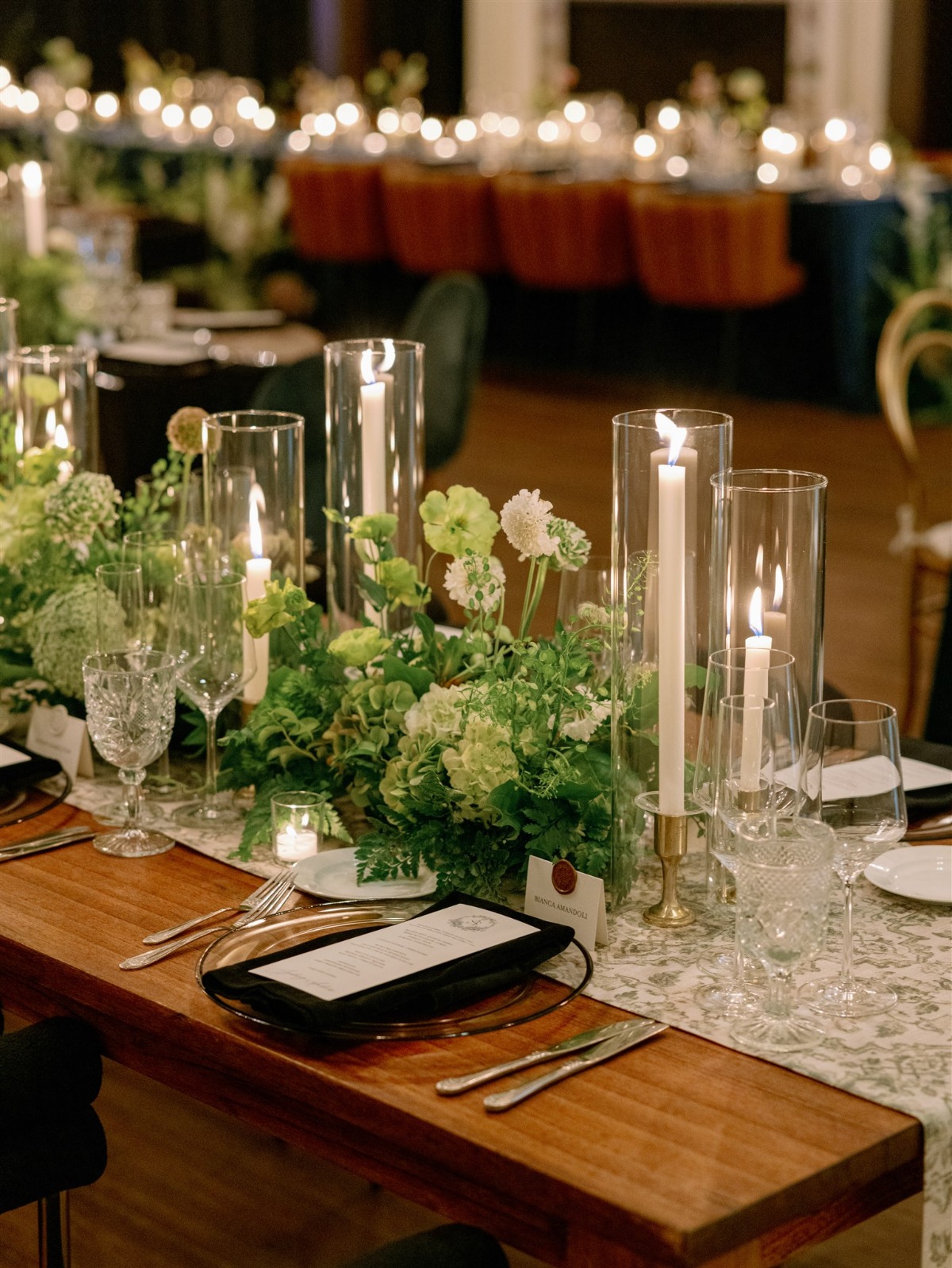 tall votive centerpieces