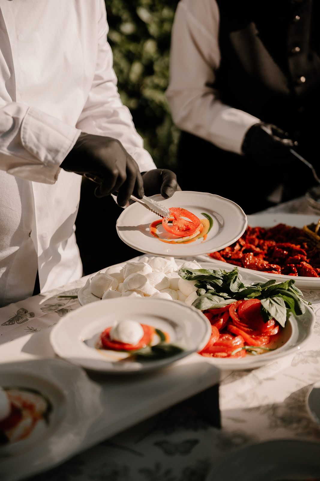 beautifully plated italian wedding food
