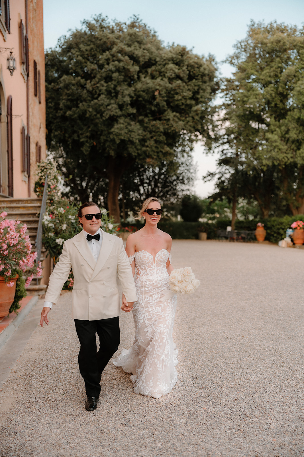 plunging neckline mermaid lace wedding dress