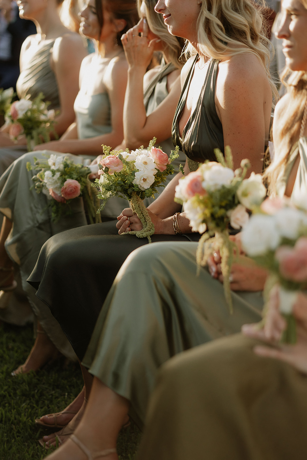 green bridesmaid dresses