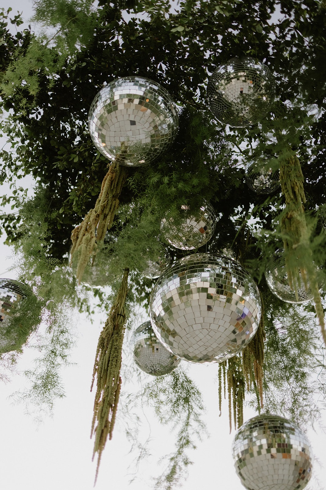 disco balls for dance floor at wedding